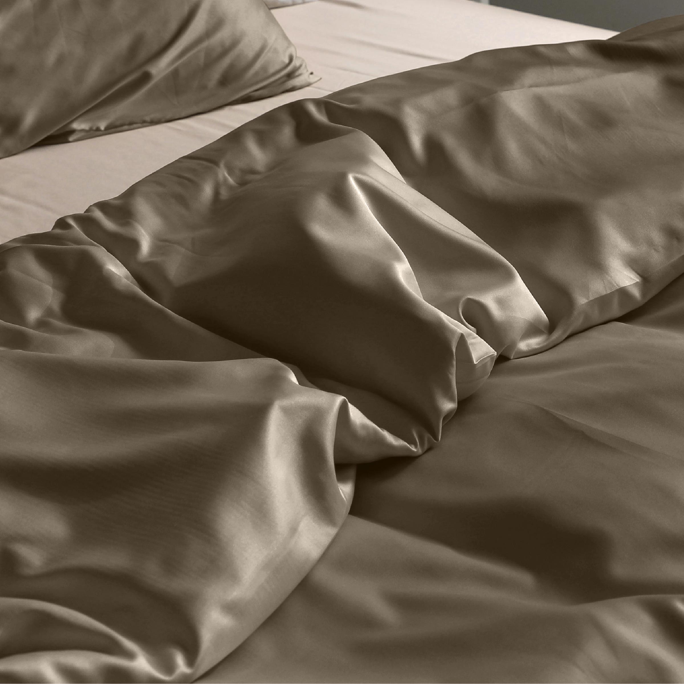 Dommelin Dekbedovertrek Set Satijn 300TC Cappuccino 