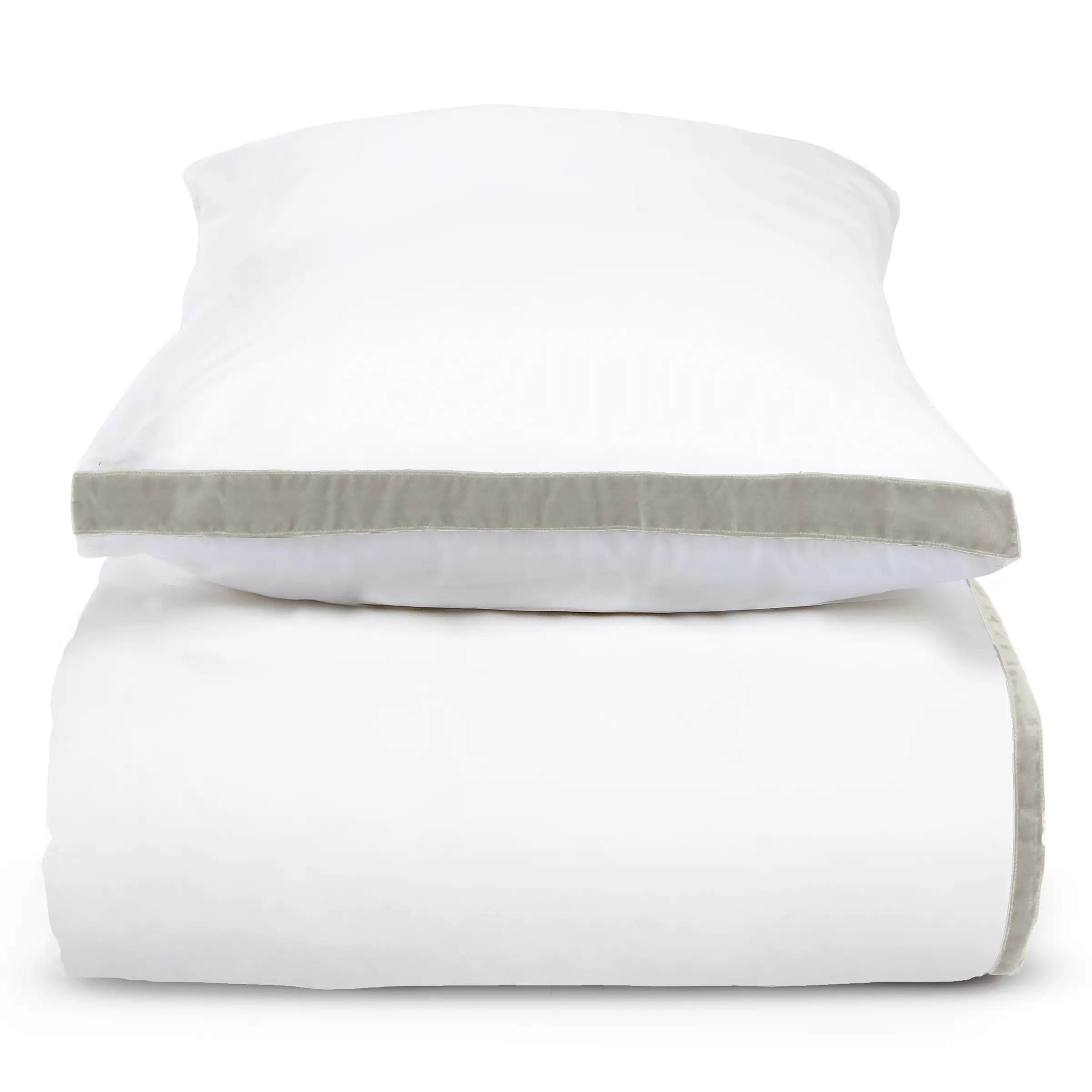 Mrs.Me Dekbedovertrekset Tuxedo Percal 400TC Beige 240 x 220 cm