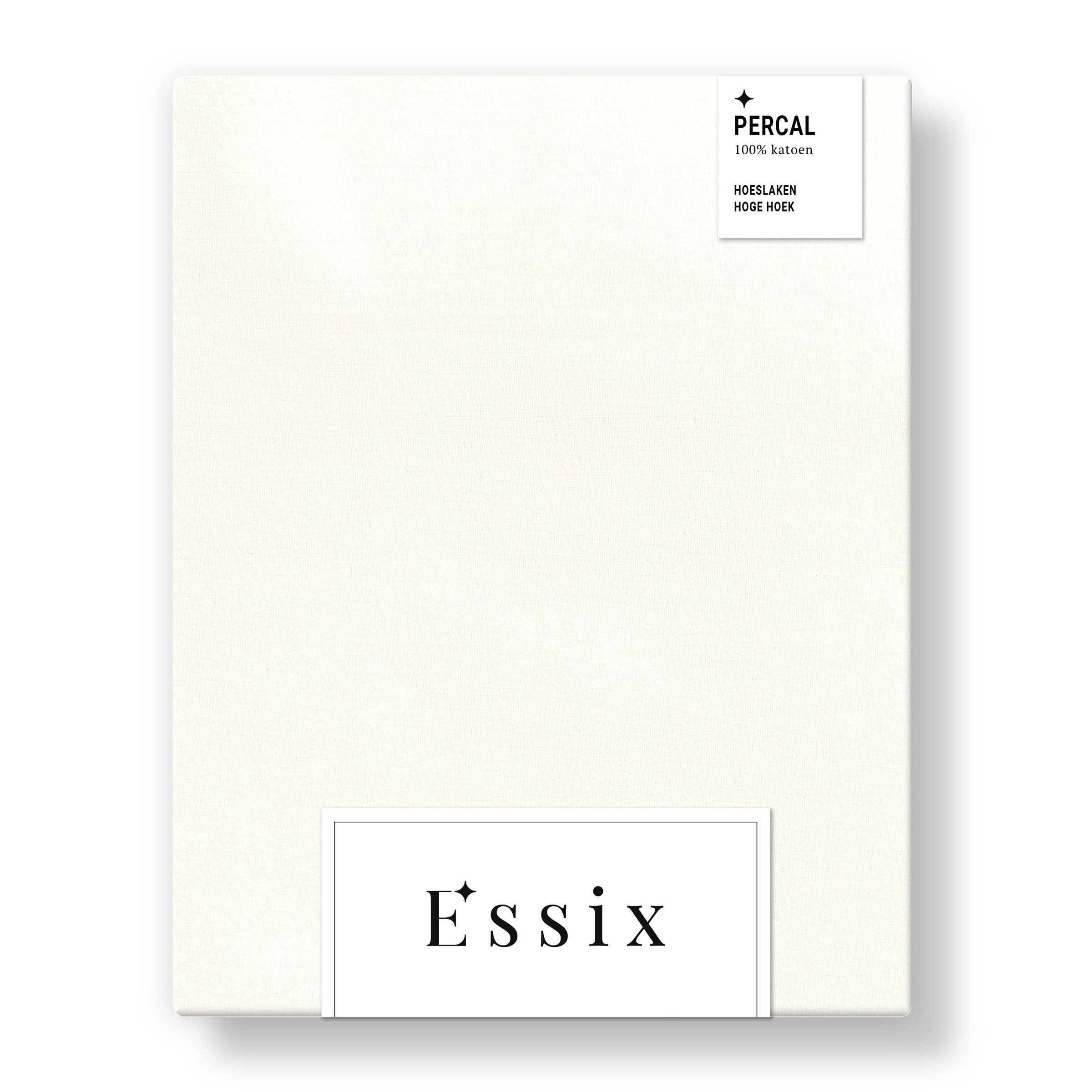 Essix Hoeslaken Hoge Hoek Premiere Percal 200TC Meringue