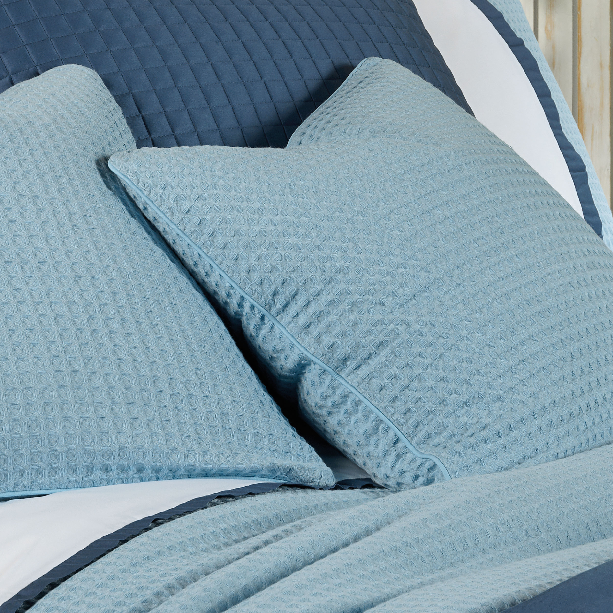 Dommelin Sierkussenhoes Bari Katoen Pastelblauw