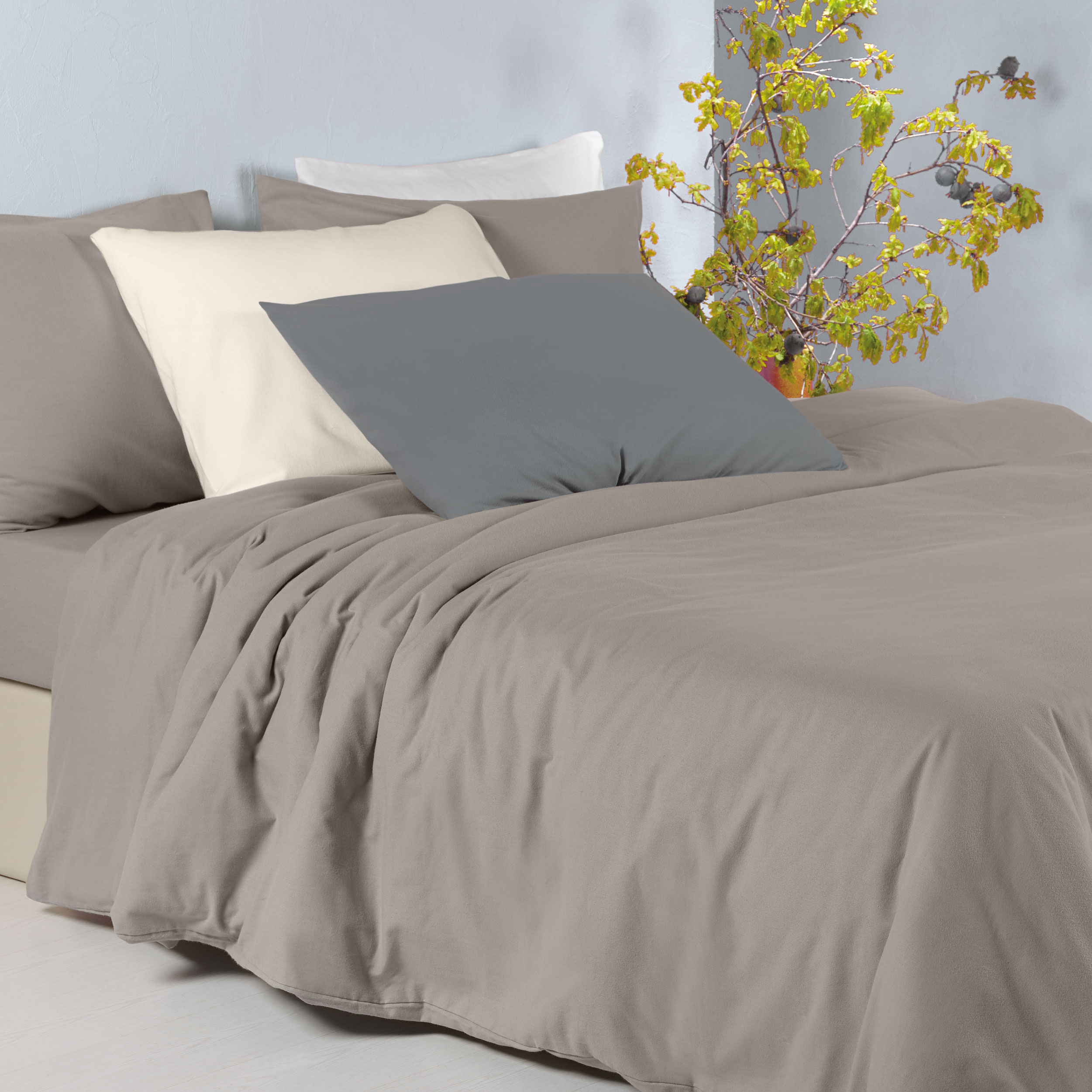 Dommelin Dekbedovertrek Flanel Wit