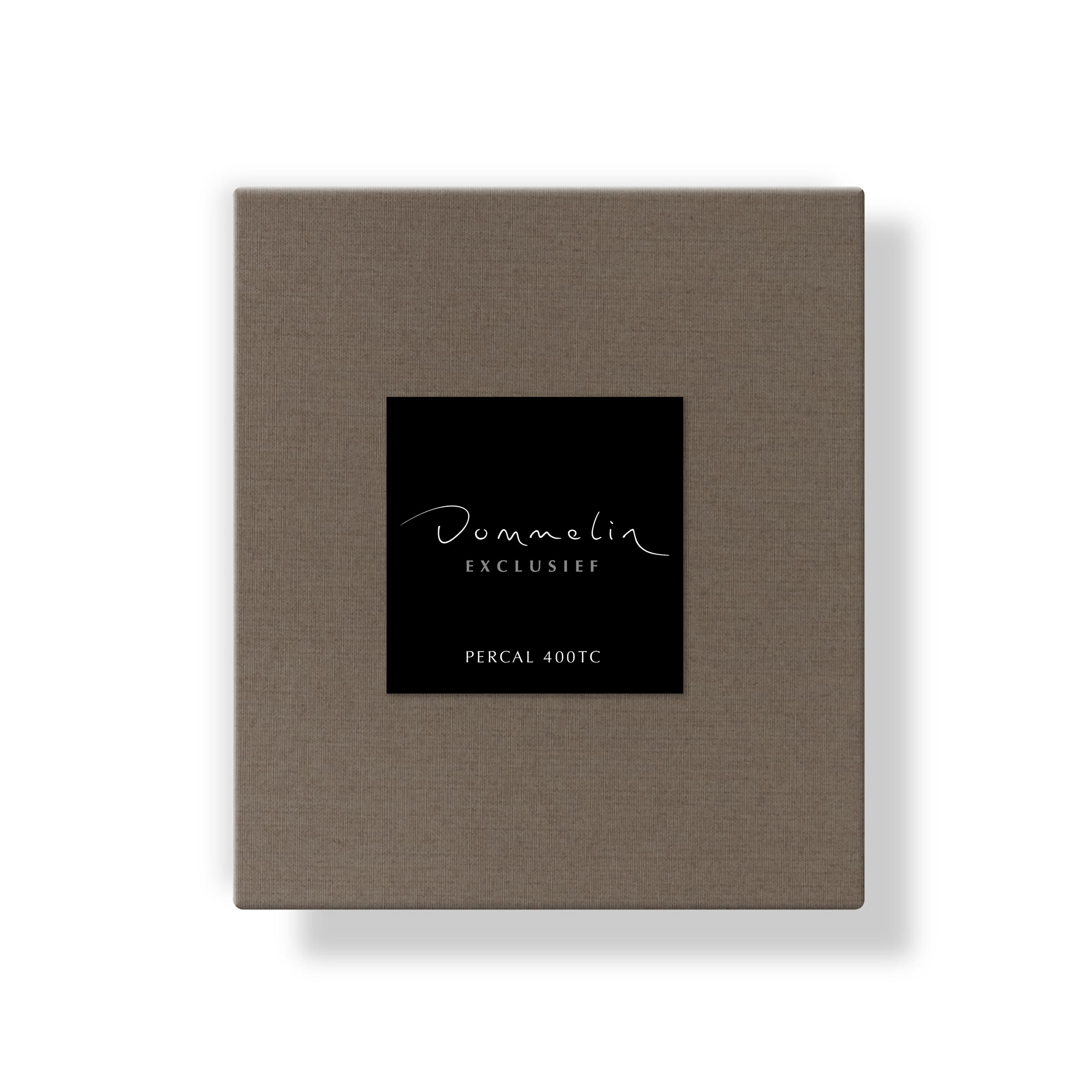 Dommelin Kussensloop Volant Percal 400TC Truffel 60 x 70 cm