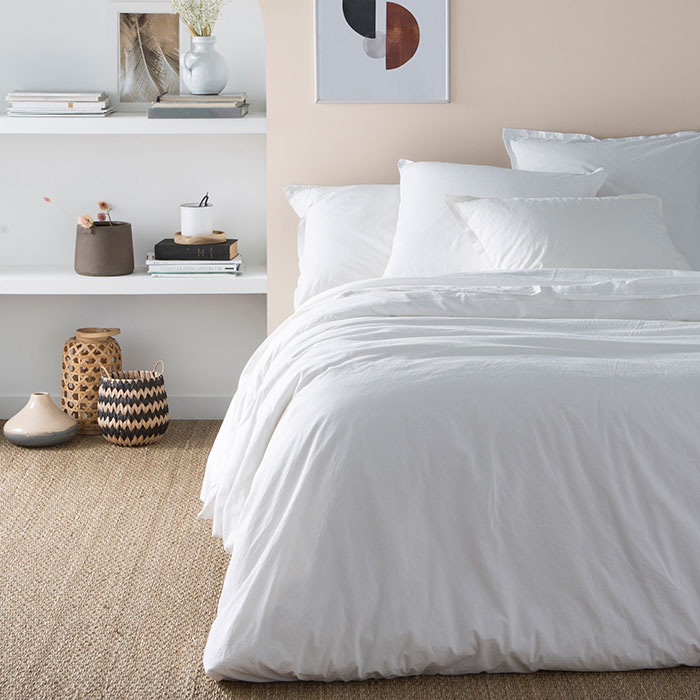 Essix Dekbedovertrek Soft Line Wit
