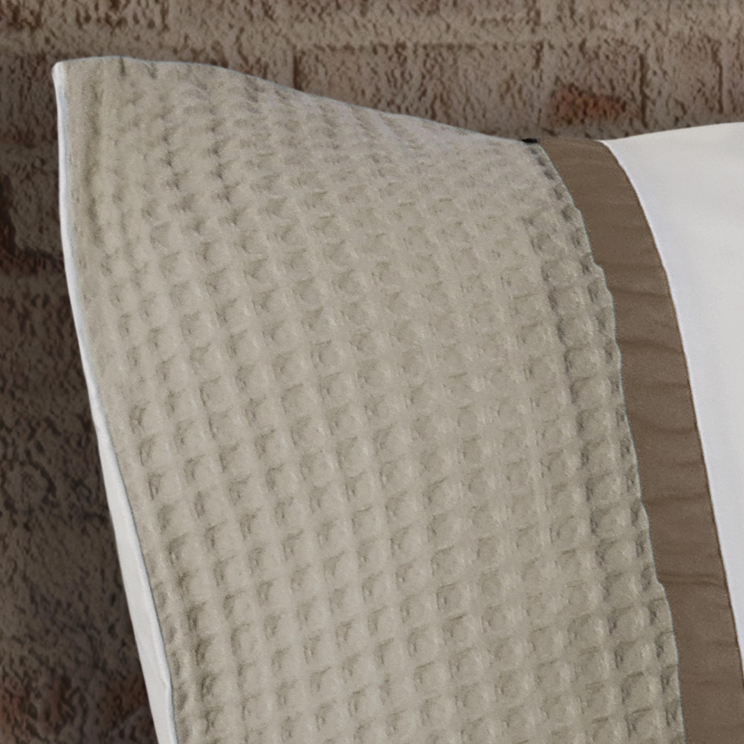 Dommelin Kussensloop Bari Percal 200TC Kaki - Nootmuskaat 60 x 70 cm