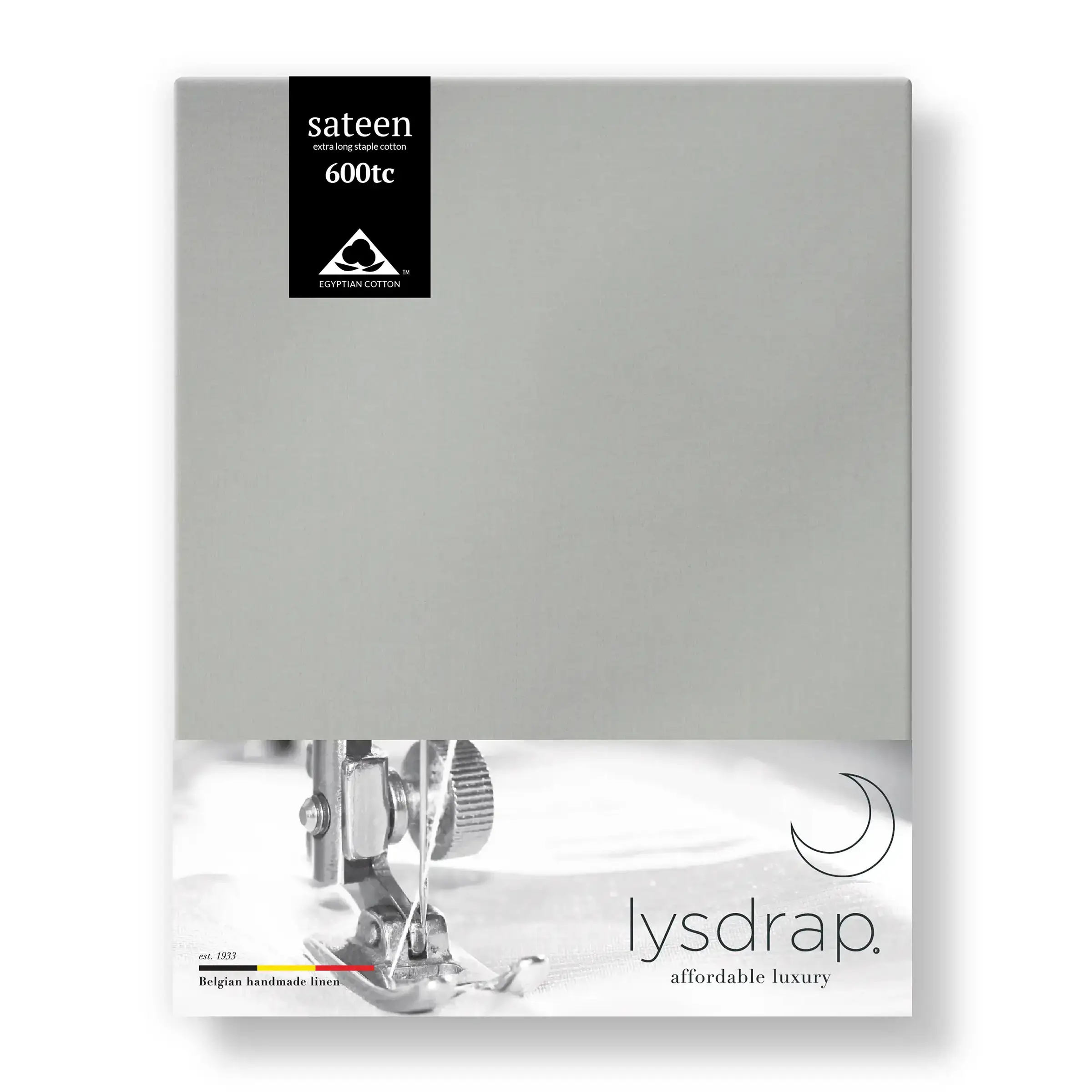 Lysdrap Laken Virgo Satijn 600TC Glacier Gray