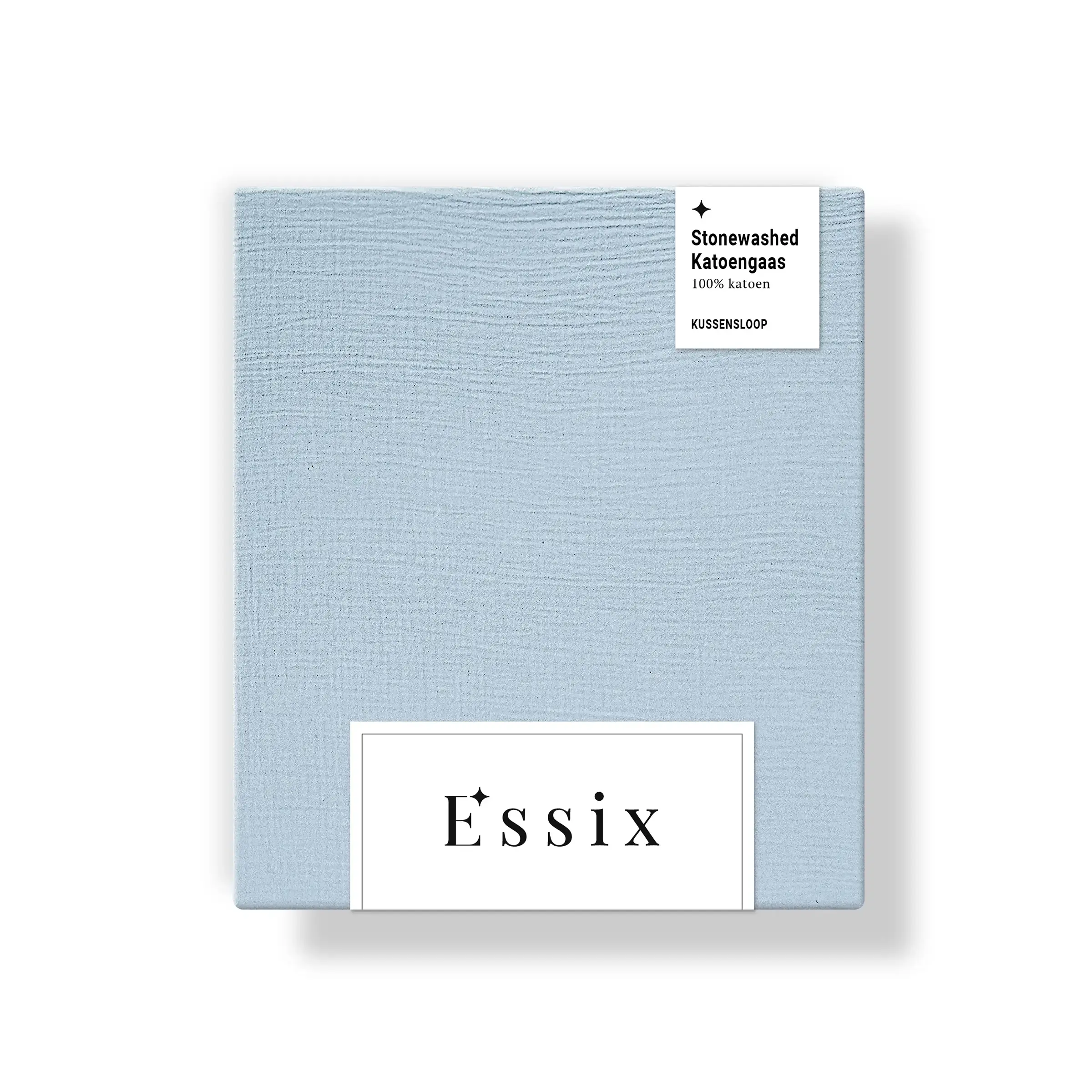 Essix Kussensloop Tendresse Stonewashed Katoengaas 145TC Heure Bleue