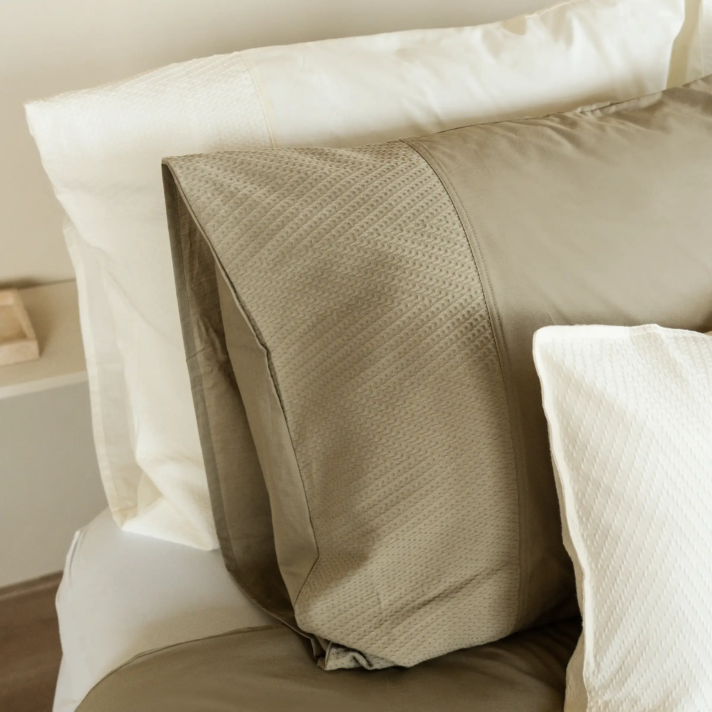 Dommelin Dekbedovertrekset Liva Percal 200TC Kaki