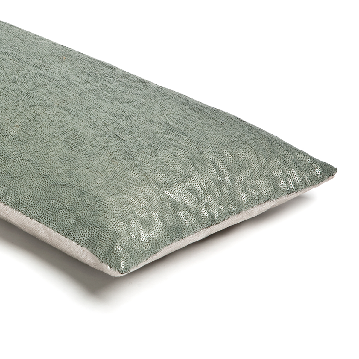 Mrs.Me Sierkussen Palace Sequins Jade 30 x 60 cm