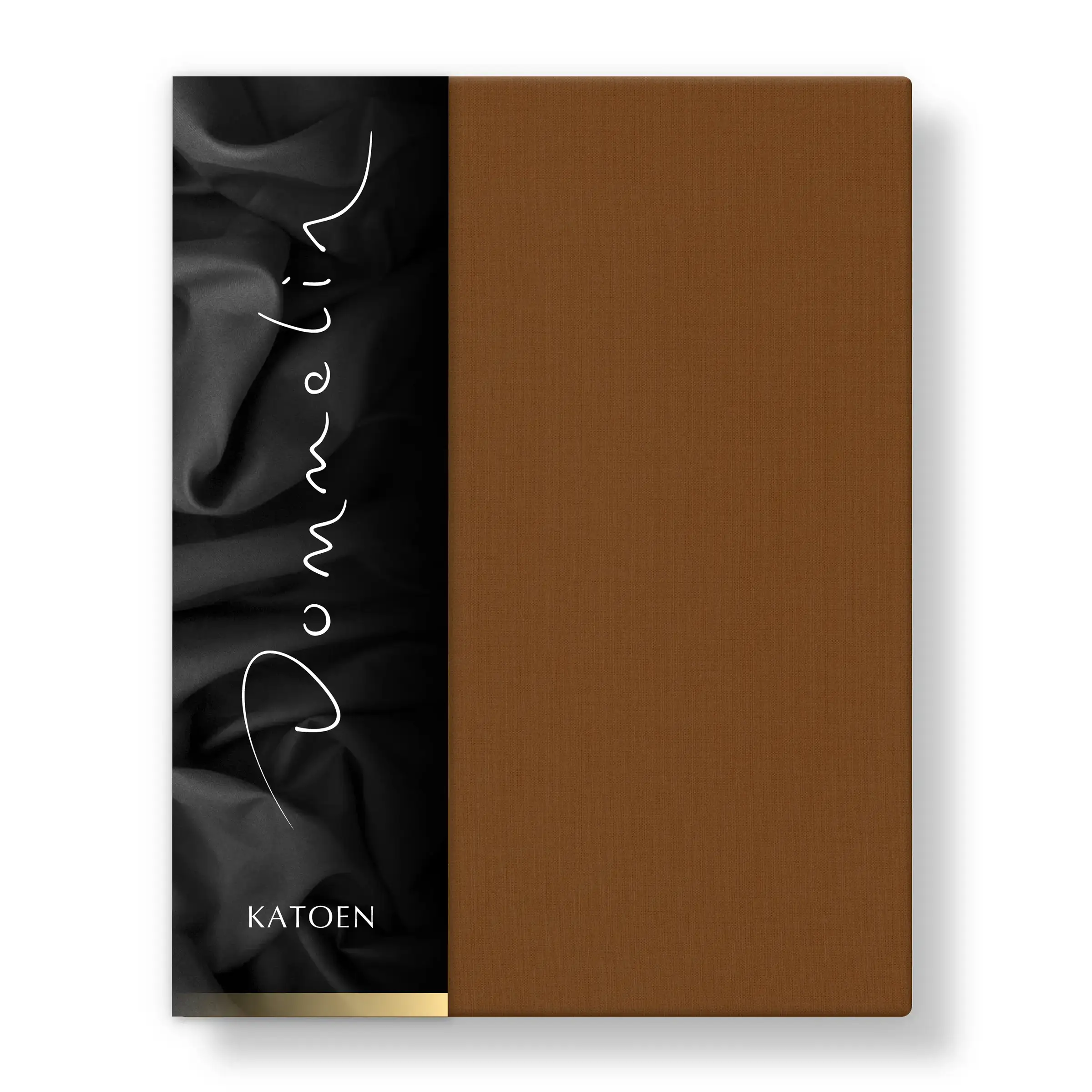 Dommelin Hoeslaken Katoen 180TC Kaneel H30