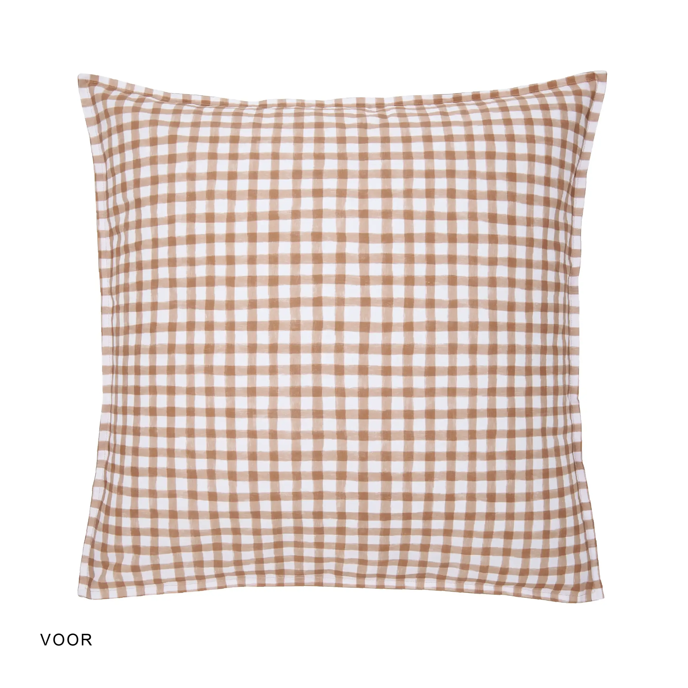 Essix Kussensloop Vichy Poesie Percal 200TC Beige