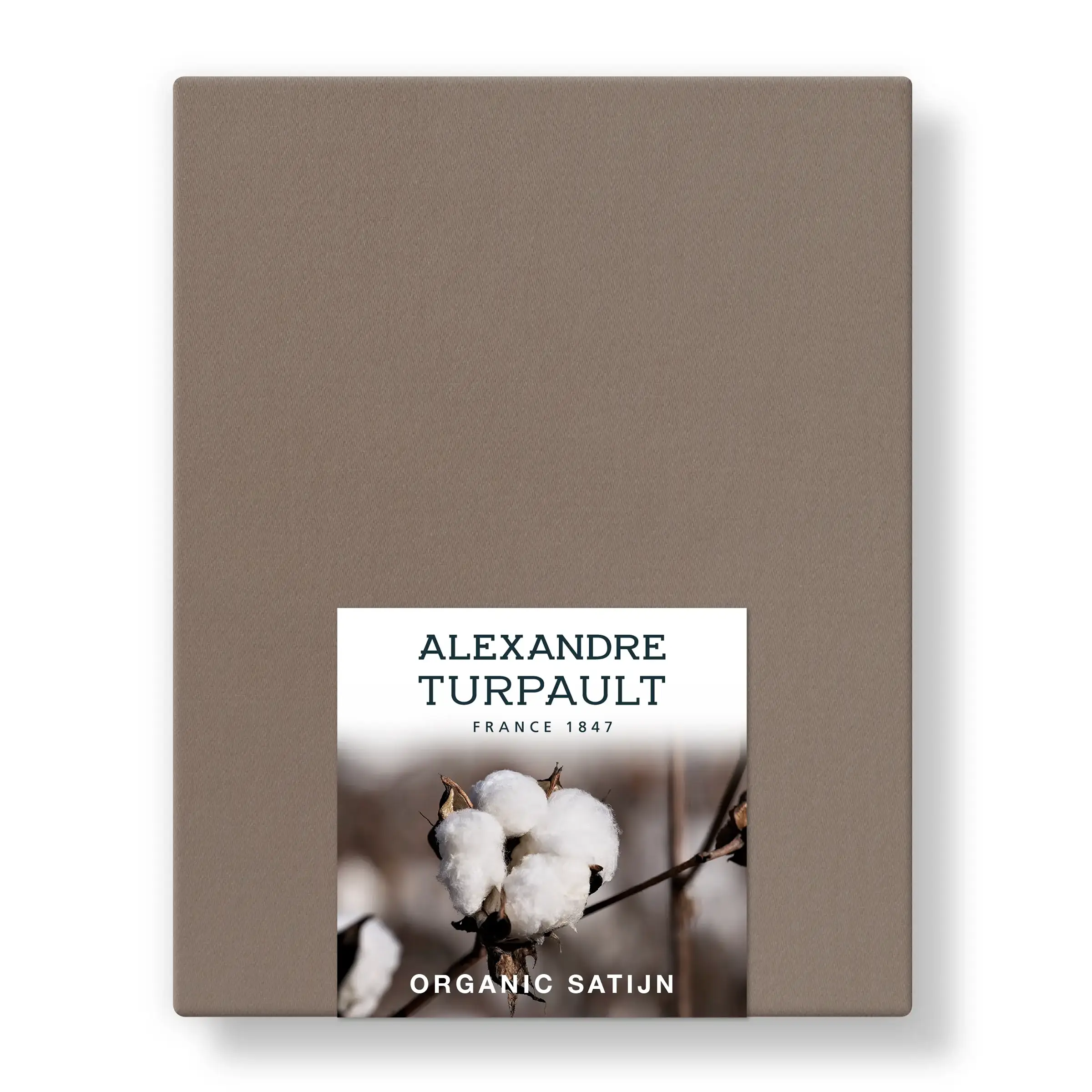 Alexandre Turpault Hoeslaken Teophile Organic Satijn 300TC Deer Brown