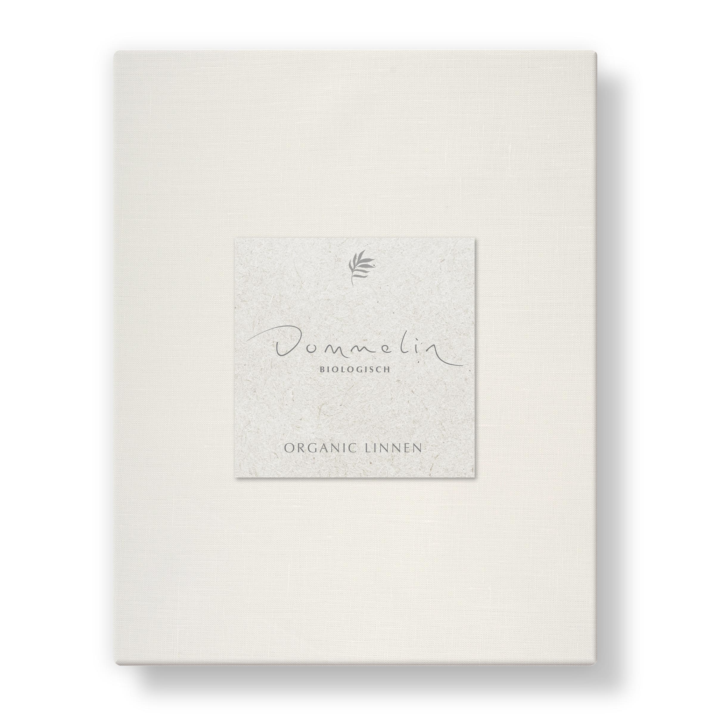 Dommelin Hoeslaken Organic Linnen 140TC Wolwit