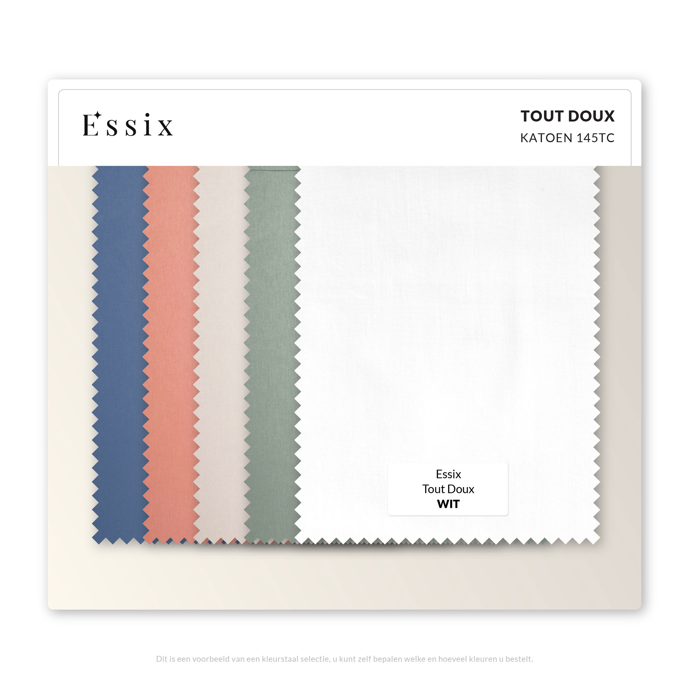 Essix Kleurstalen Tout Doux Katoen 145TC