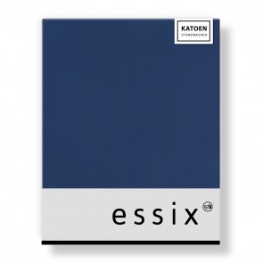 Essix Topper Hoeslaken Percal Bleu Nuit 100 x 210 cm