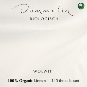 Dommelin Kussensloop Organic Linnen Wolwit