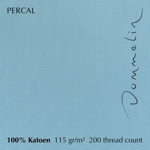 Dommelin Hoeslaken Hoge Hoek Percal 200TC Pastelblauw 180 x 210 cm