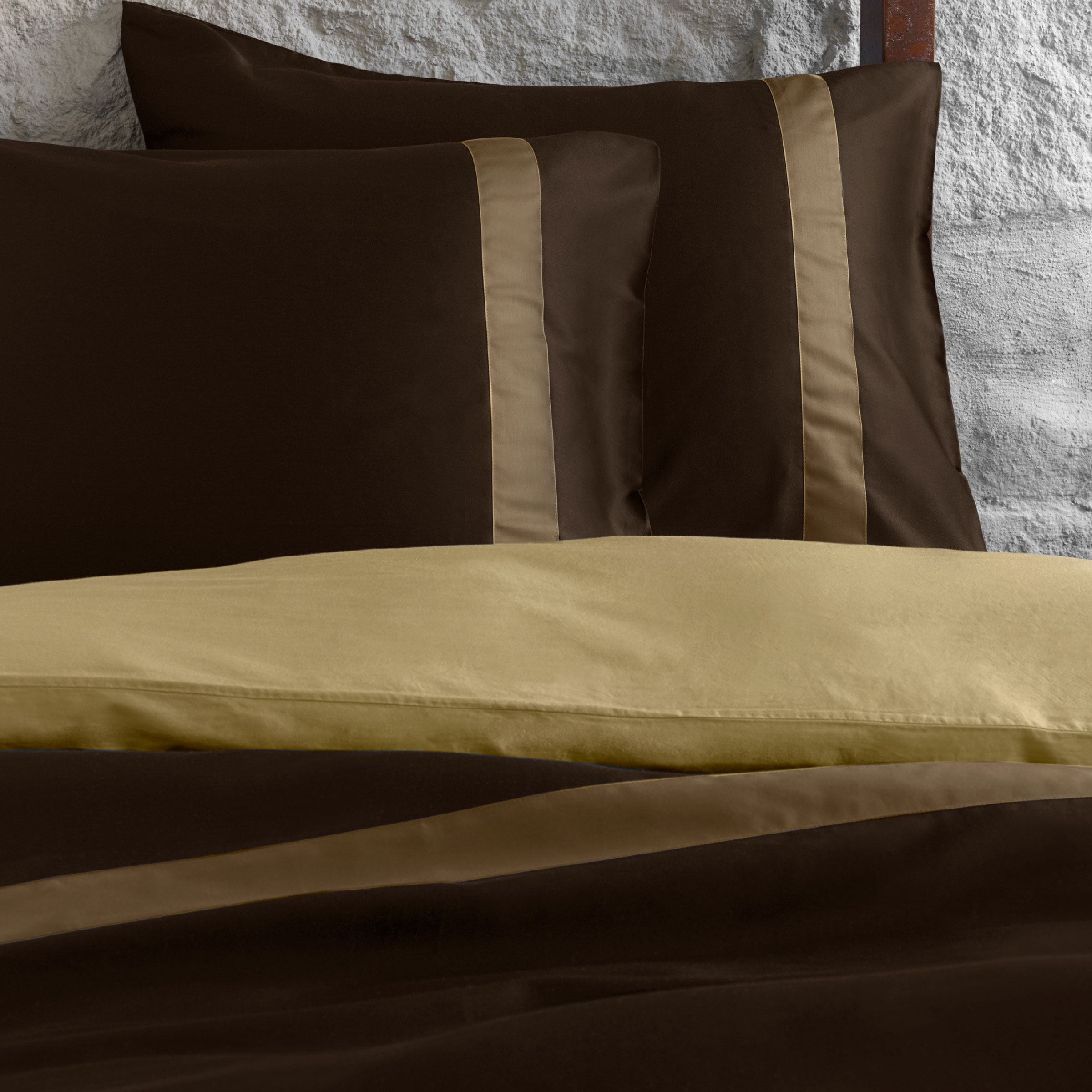 Dommelin Dekbedovertrekset Listra Satijn 300TC Bruin - Cappuccino