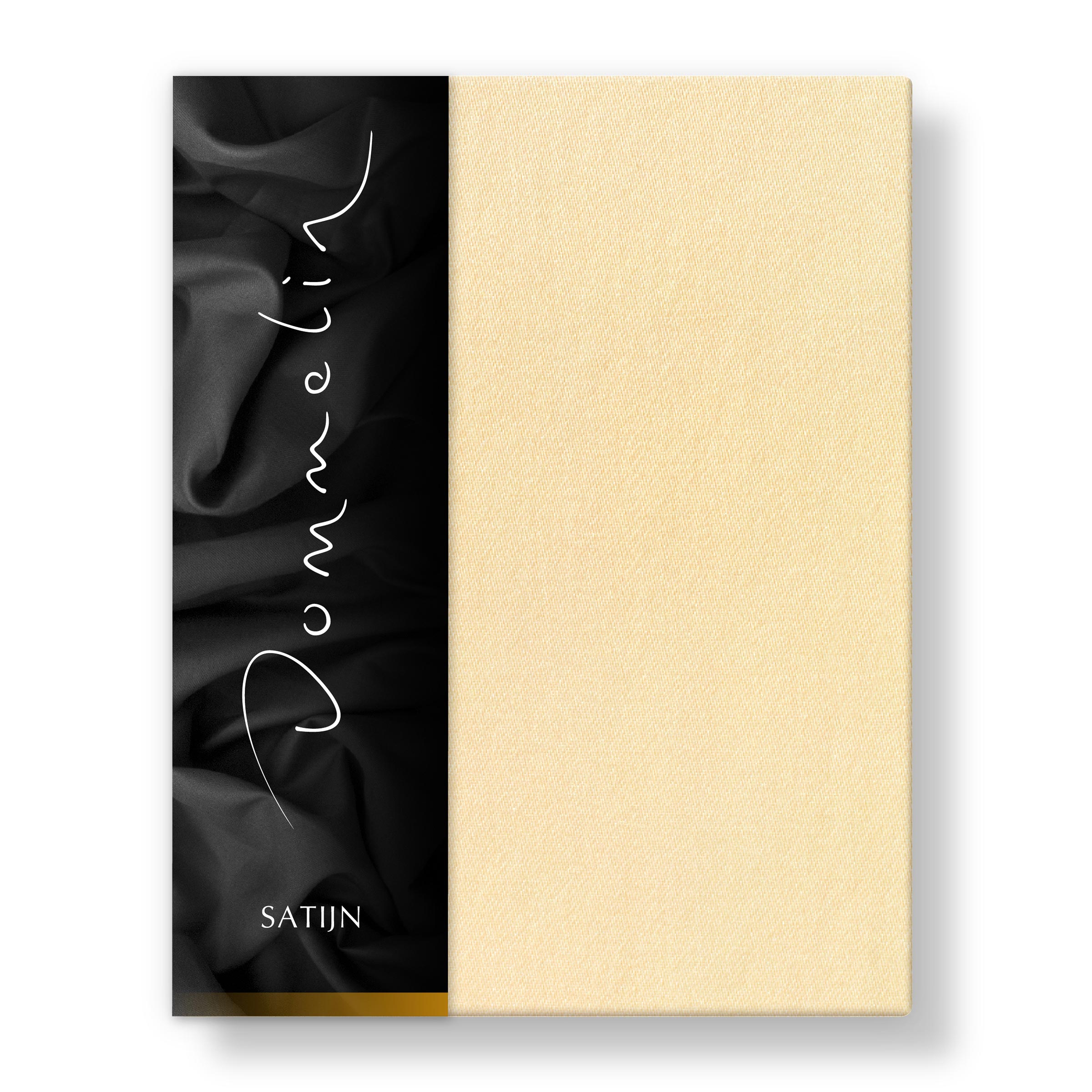 Dommelin Split Hoeslaken Satijn 300TC Lichtgeel