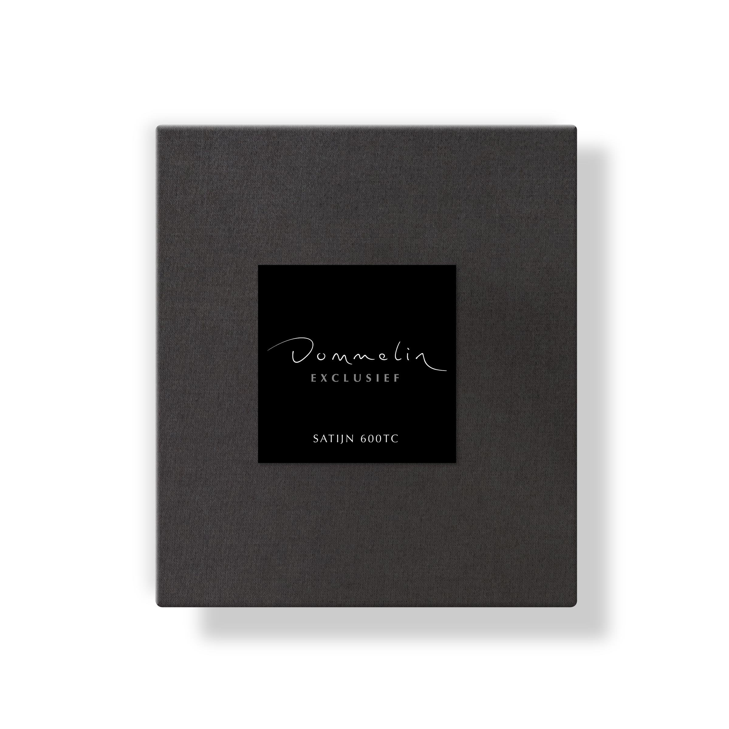 Dommelin Kussensloop Volant Satijn 600TC Basalt 60 x 70 cm