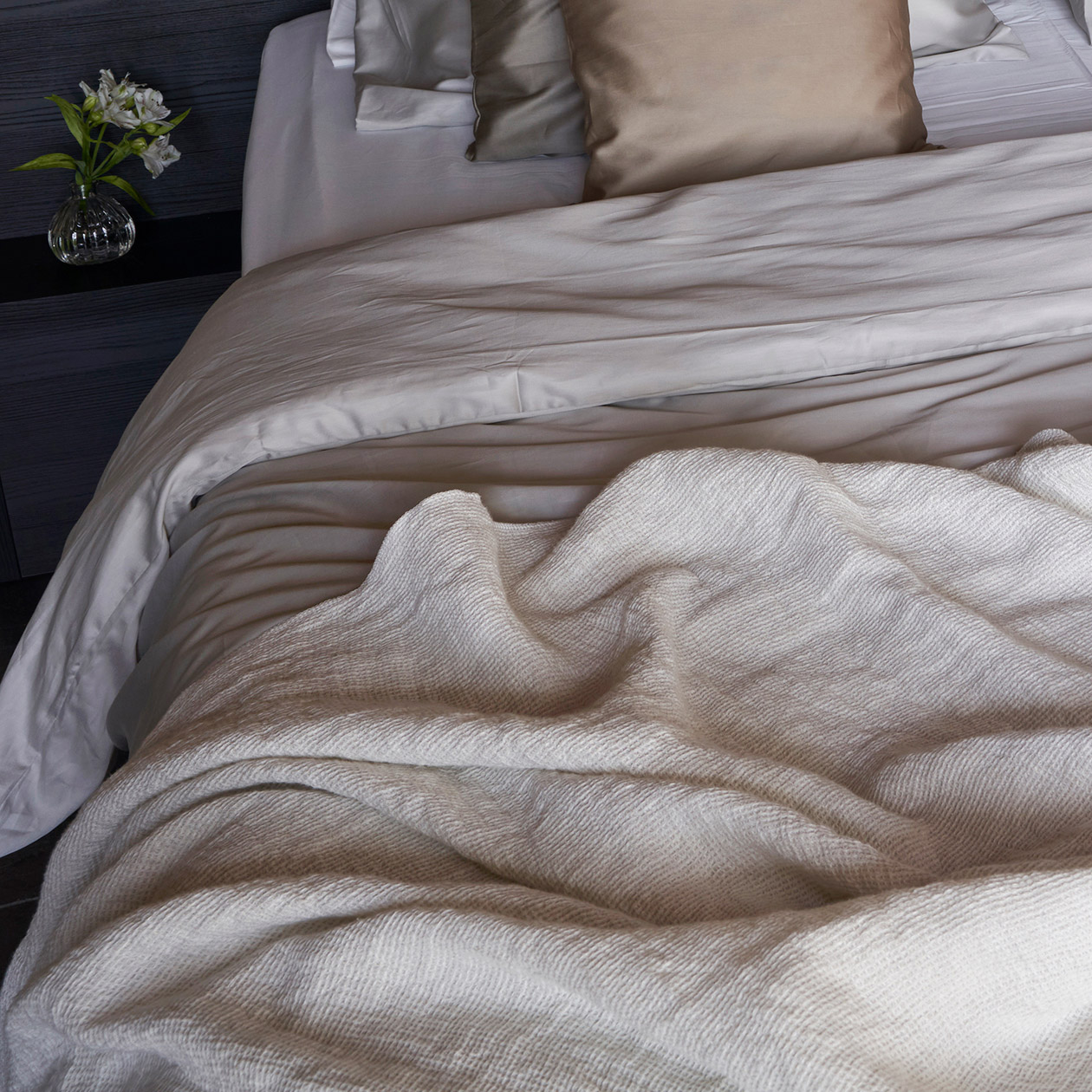 Dommelin Sprei Organic Linnen Creme