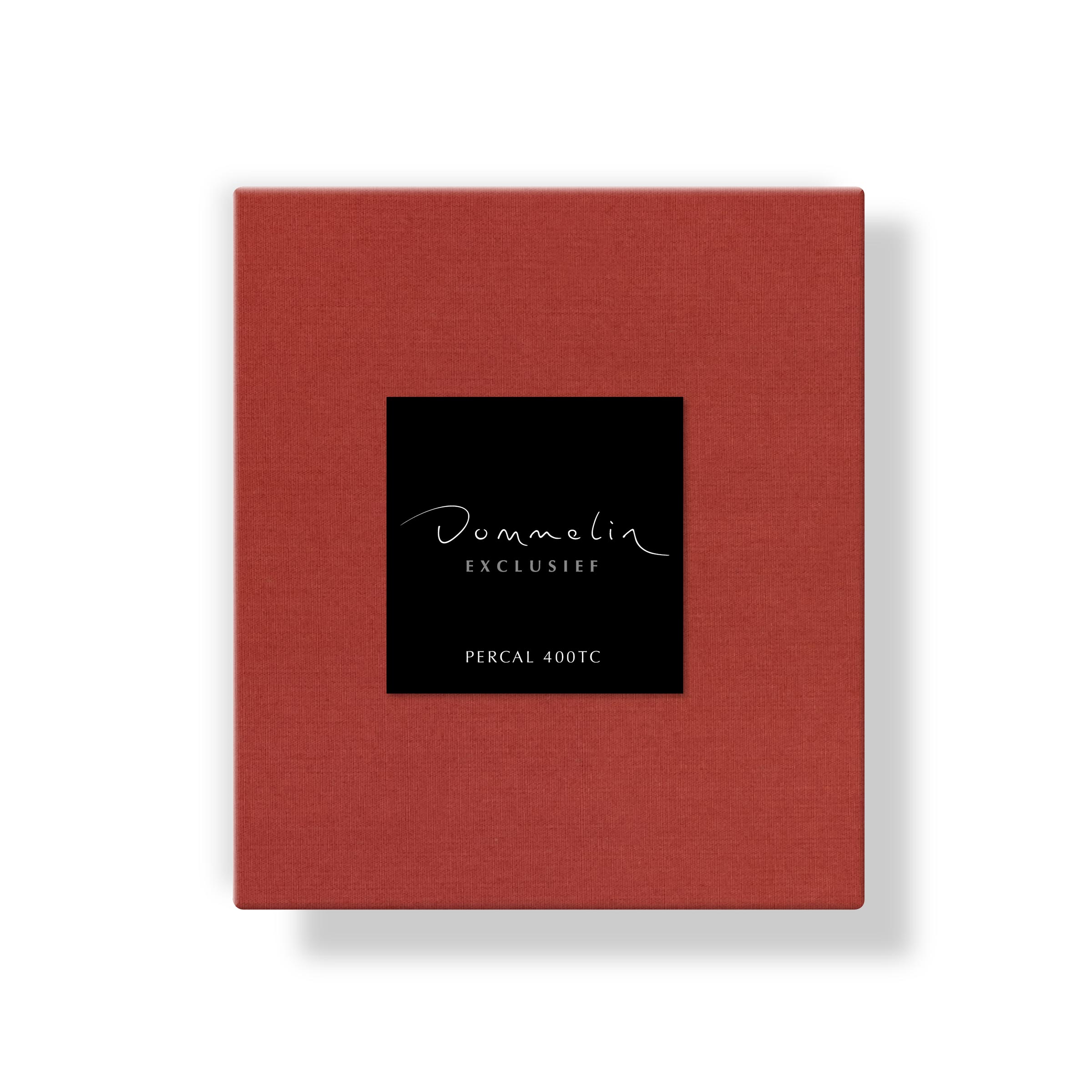 Dommelin Kussensloop Volant Percal 400TC Koraal 60 x 70 cm