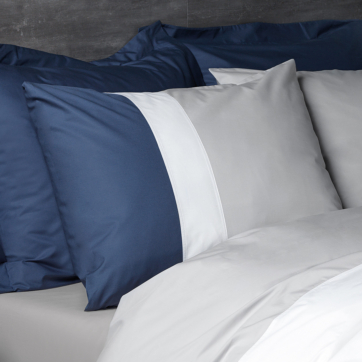 Dommelin Dekbedovertrekset Padua Percal 200TC Zilver