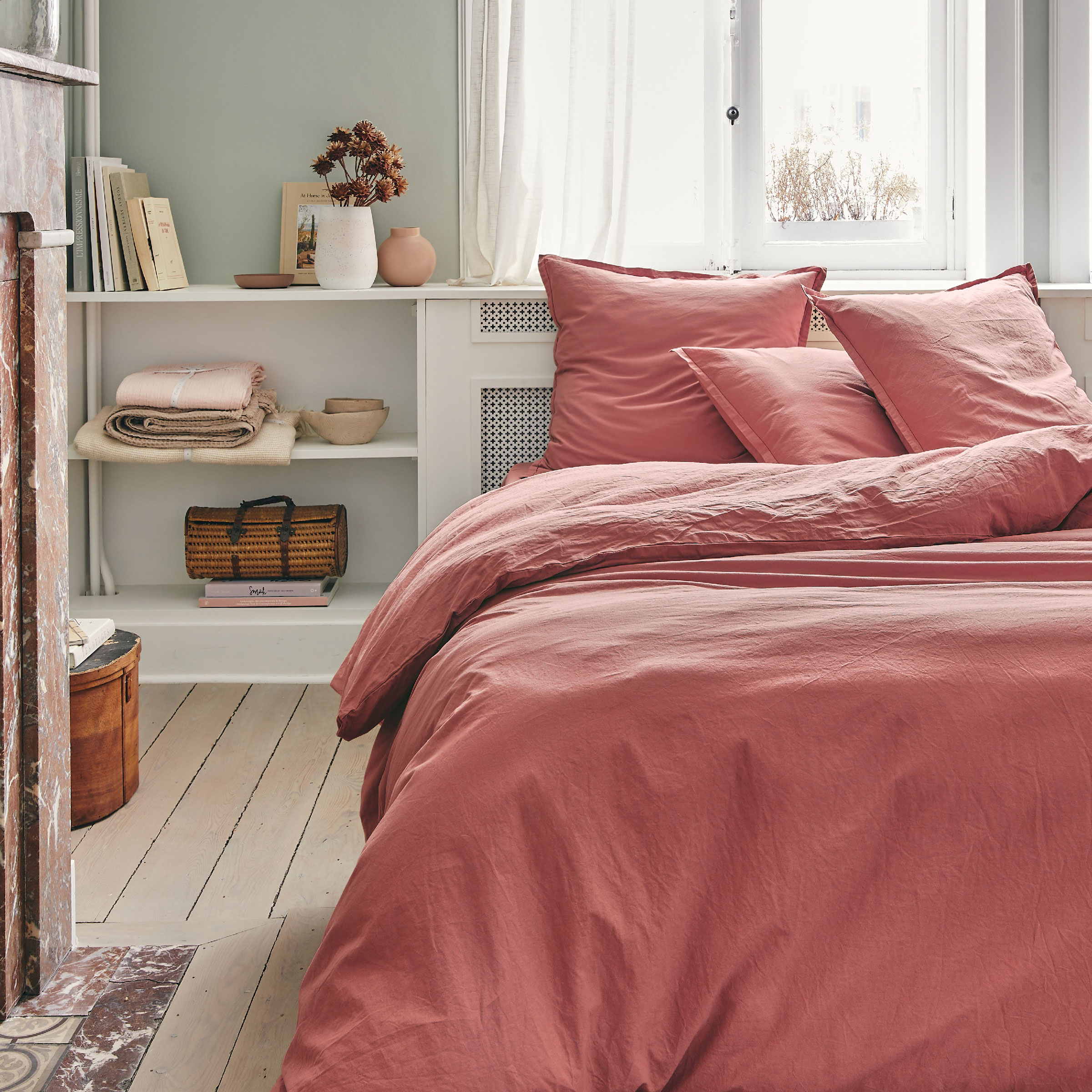 Essix Dekbedovertrek Set Tout Doux Katoen 145TC Rose Indien 