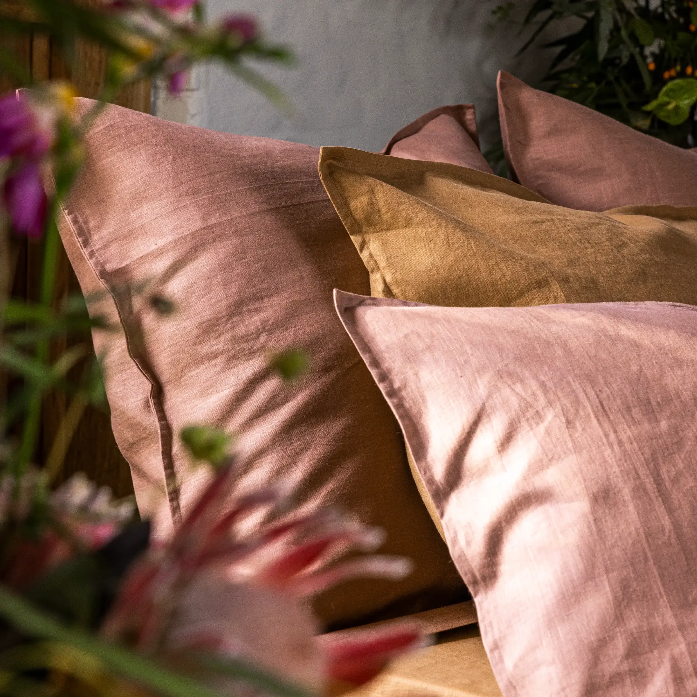 Alexandre Turpault Kussensloop Nouvelle Vague Stonewashed Linnen Terracotta