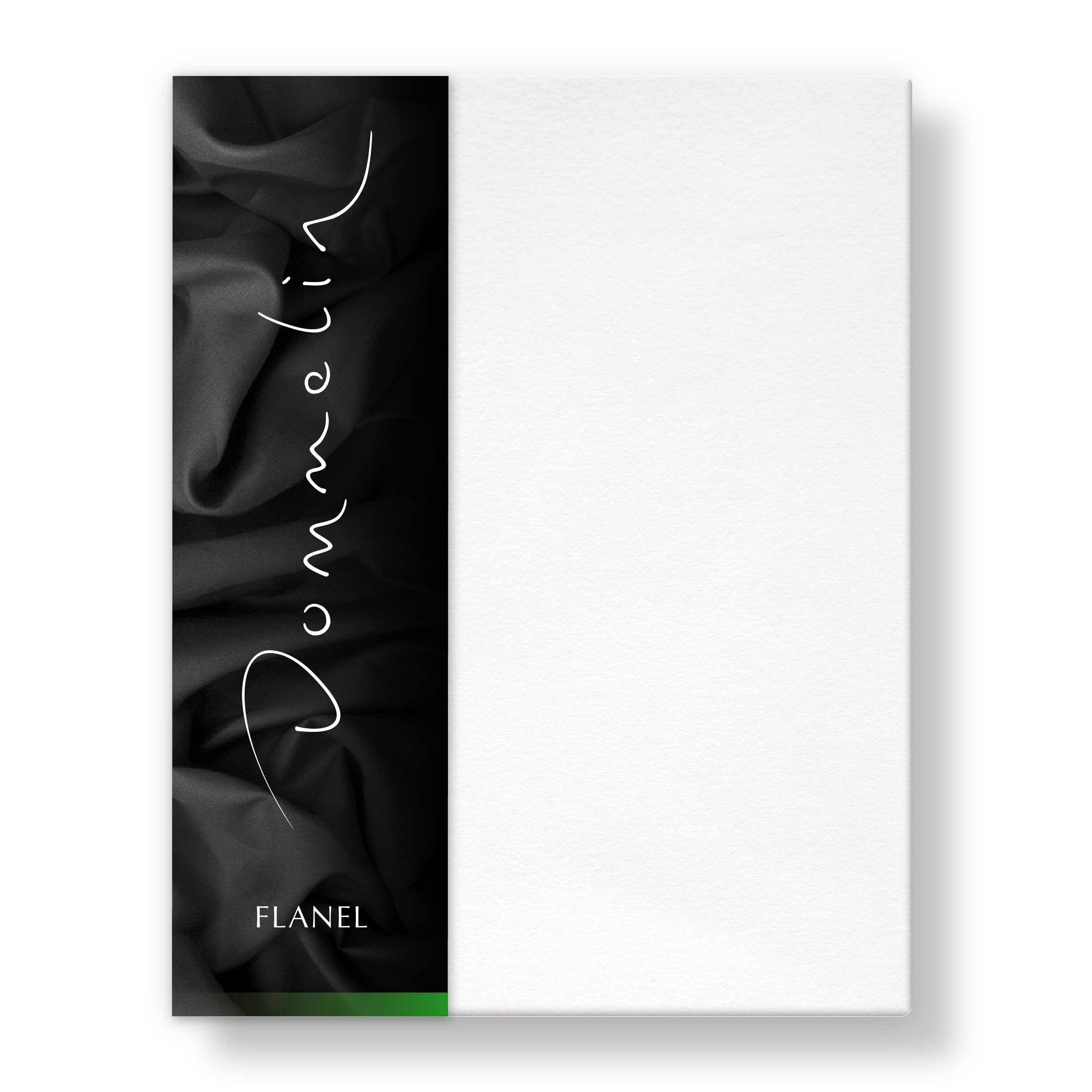 Dommelin Dubbel Split Hoeslaken Hoge Hoek Flanel Wit