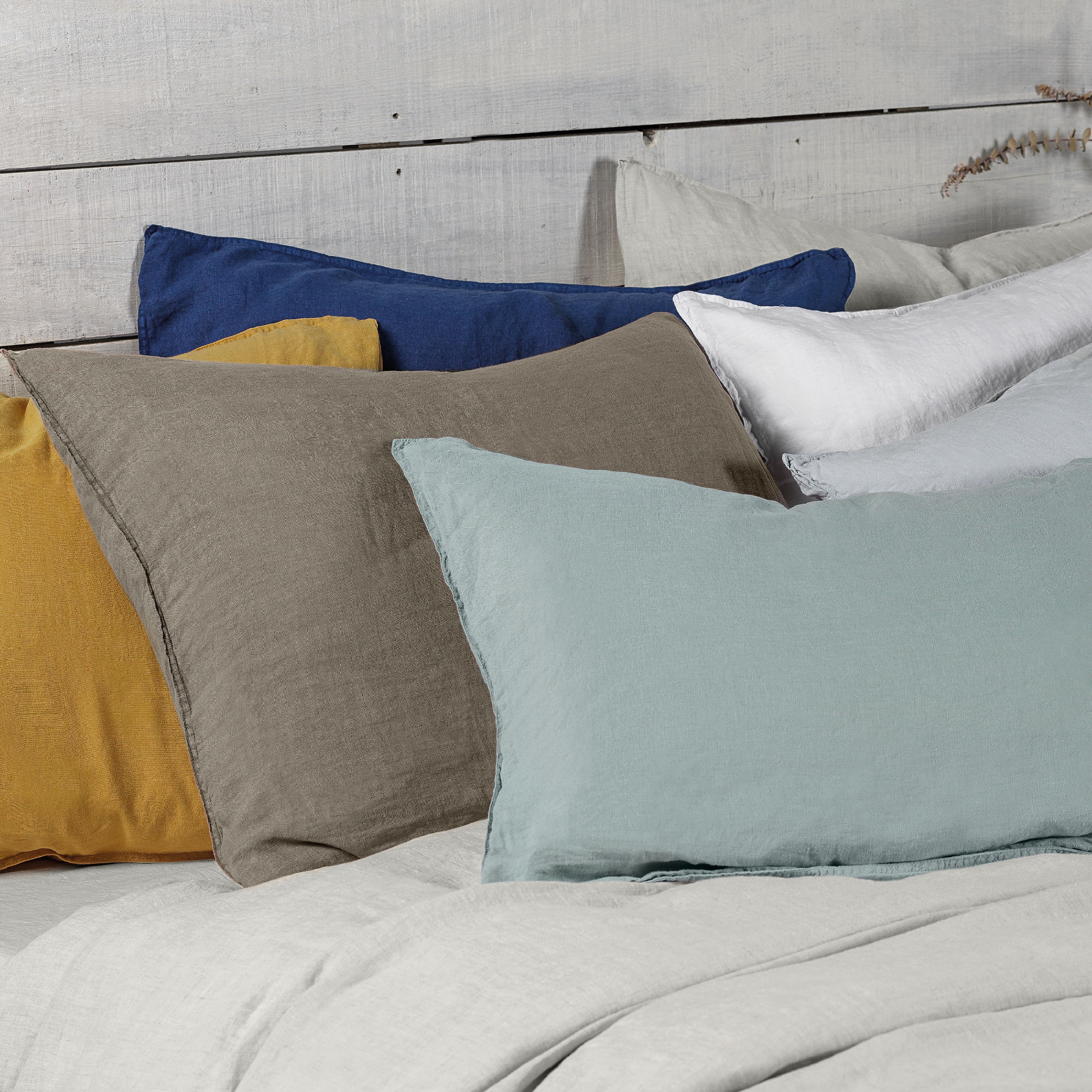 Dommelin Dekbedovertrekset Tough Stonewashed Linnen Mistgroen