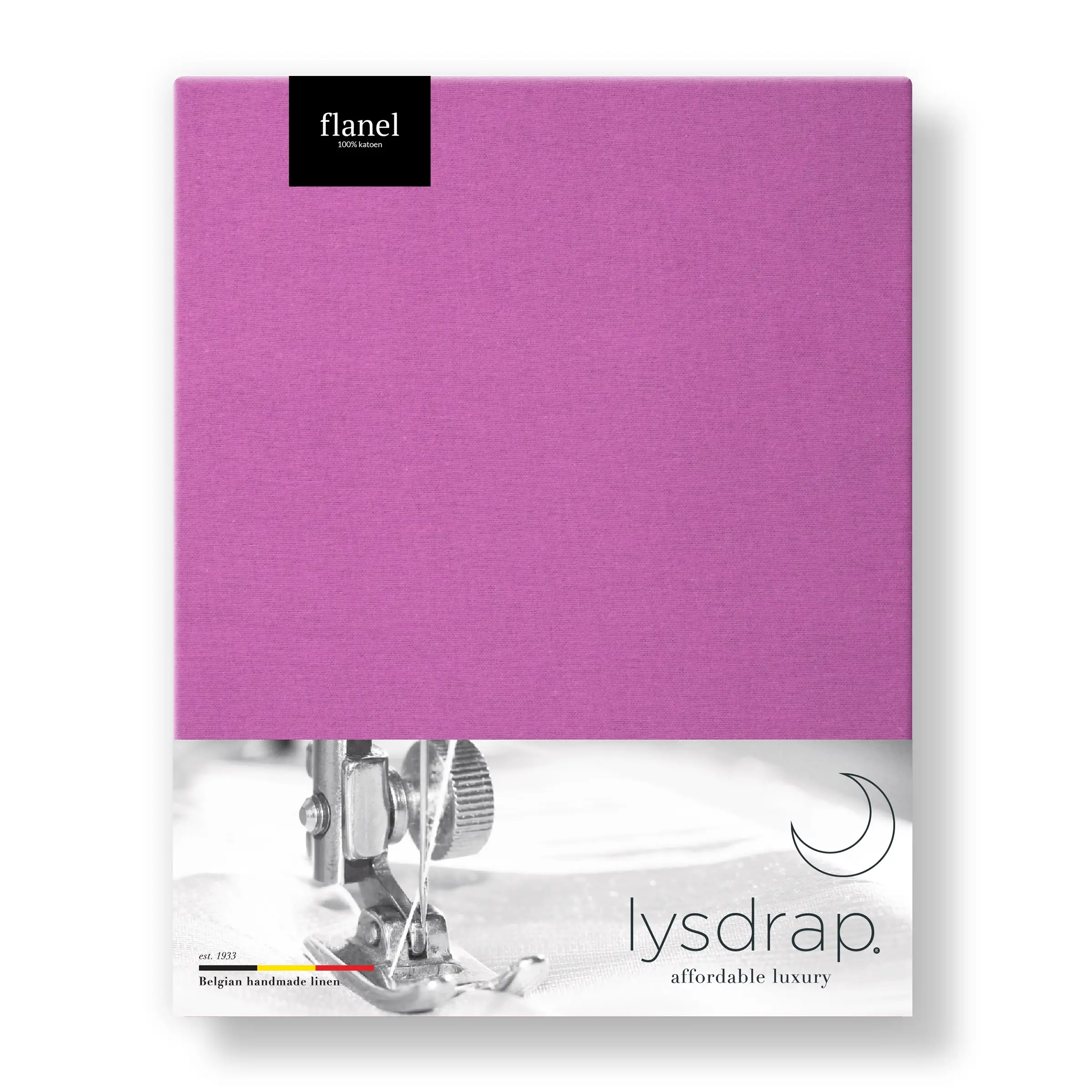 Lysdrap Hoeslaken Flanel 140 gr/m2 Fuchsia