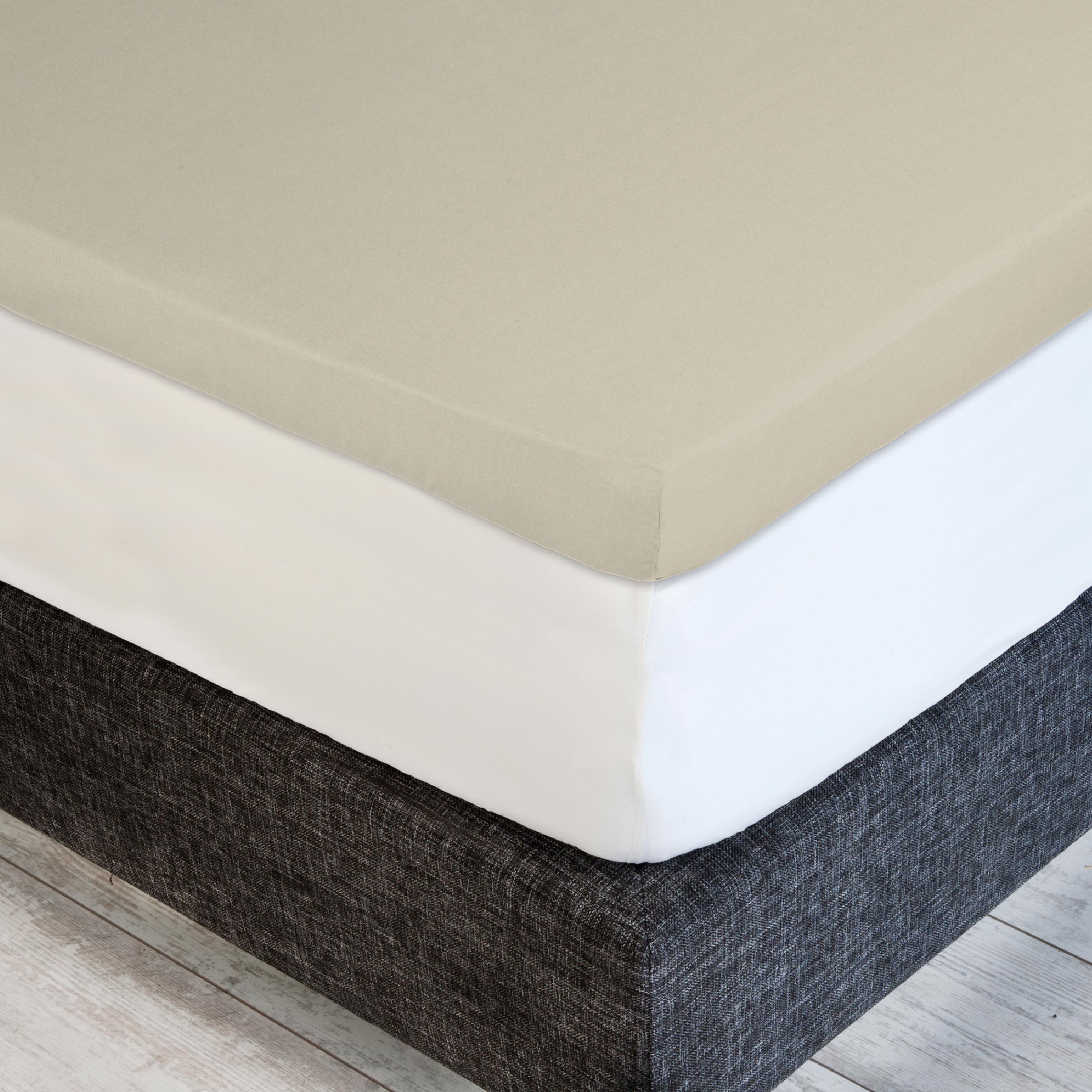 Dommelin Dubbel Split Topper Hoeslaken Satijn 300TC Camel