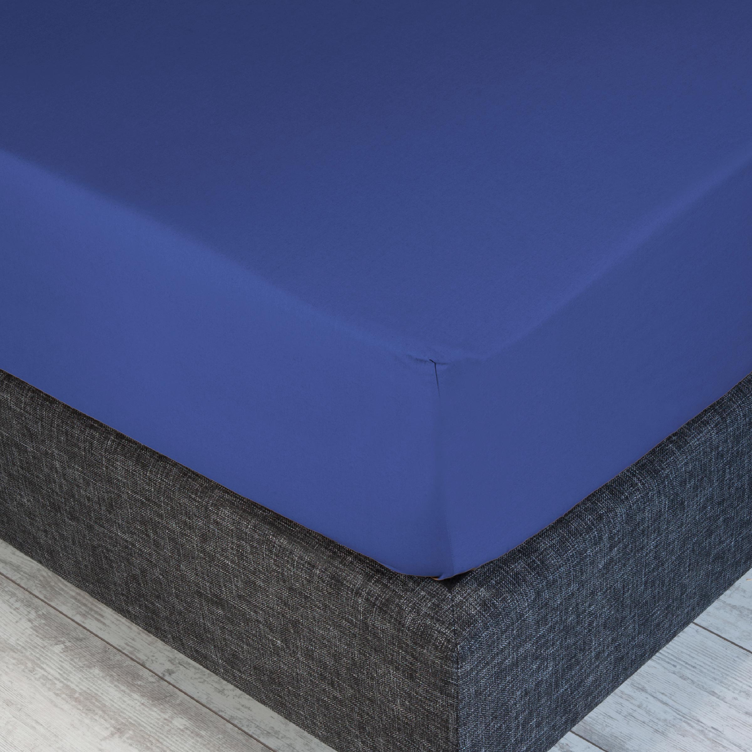 Dommelin Split Hoeslaken Percal 200TC Jeansblauw