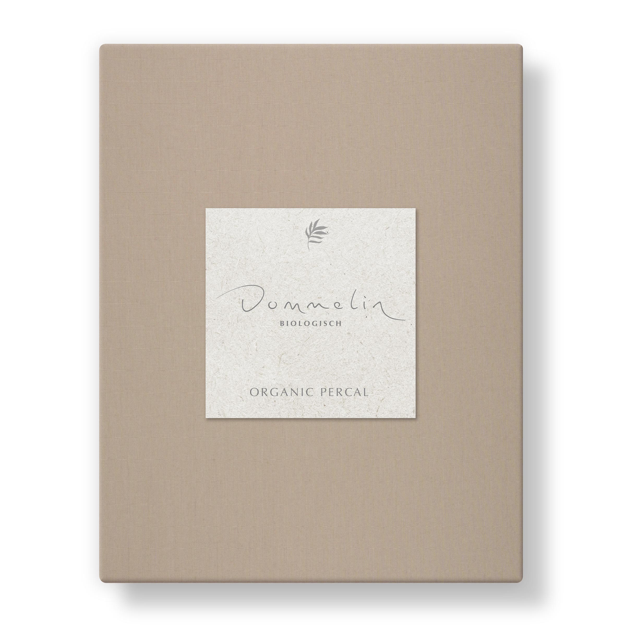 Dommelin Laken Organic Percal 200TC Hazelnoot