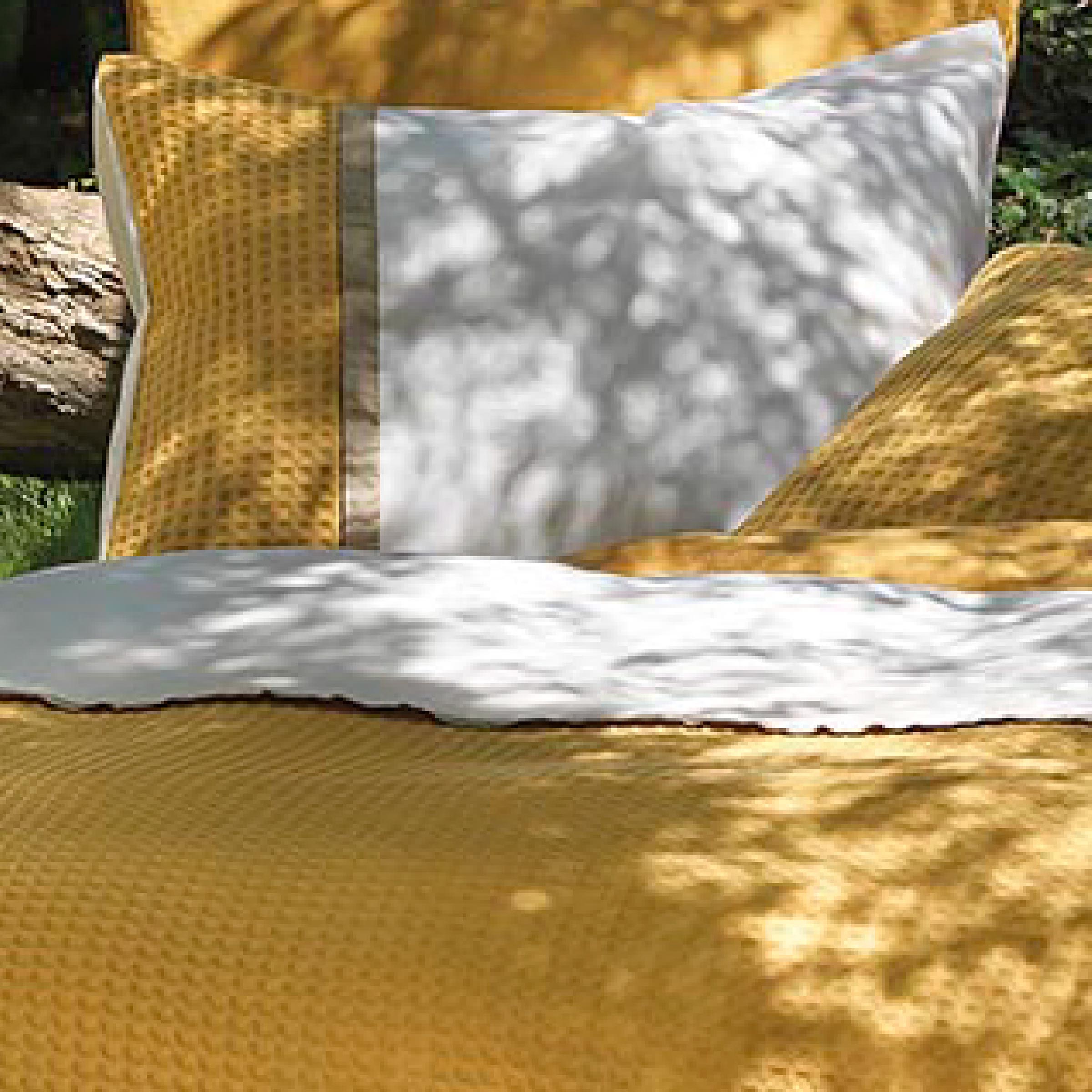 Dommelin Dekbedovertrekset Bari Percal 200TC Ecru - Ambergeel