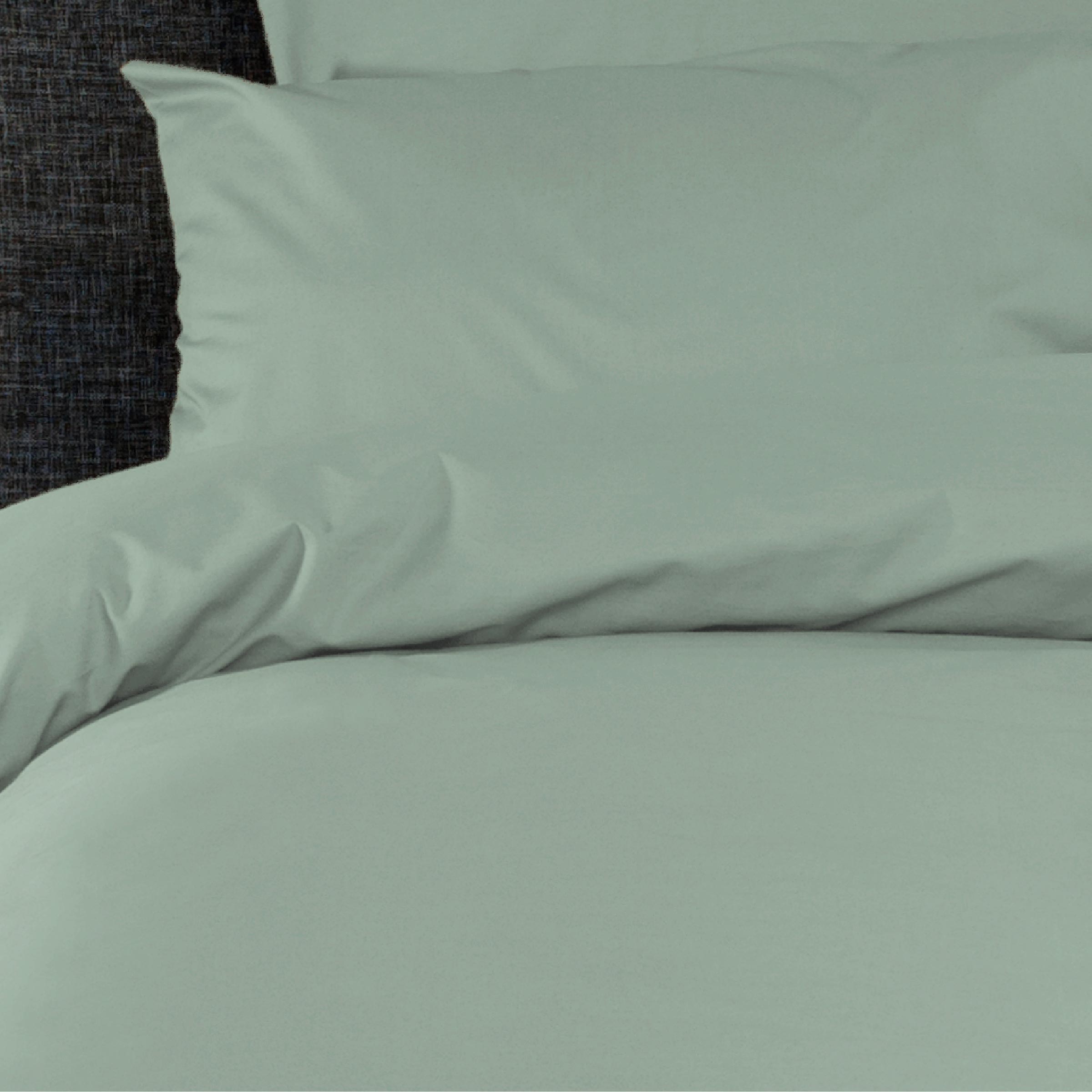 Dommelin Dekbedovertrek Set Percal 200TC Spargroen