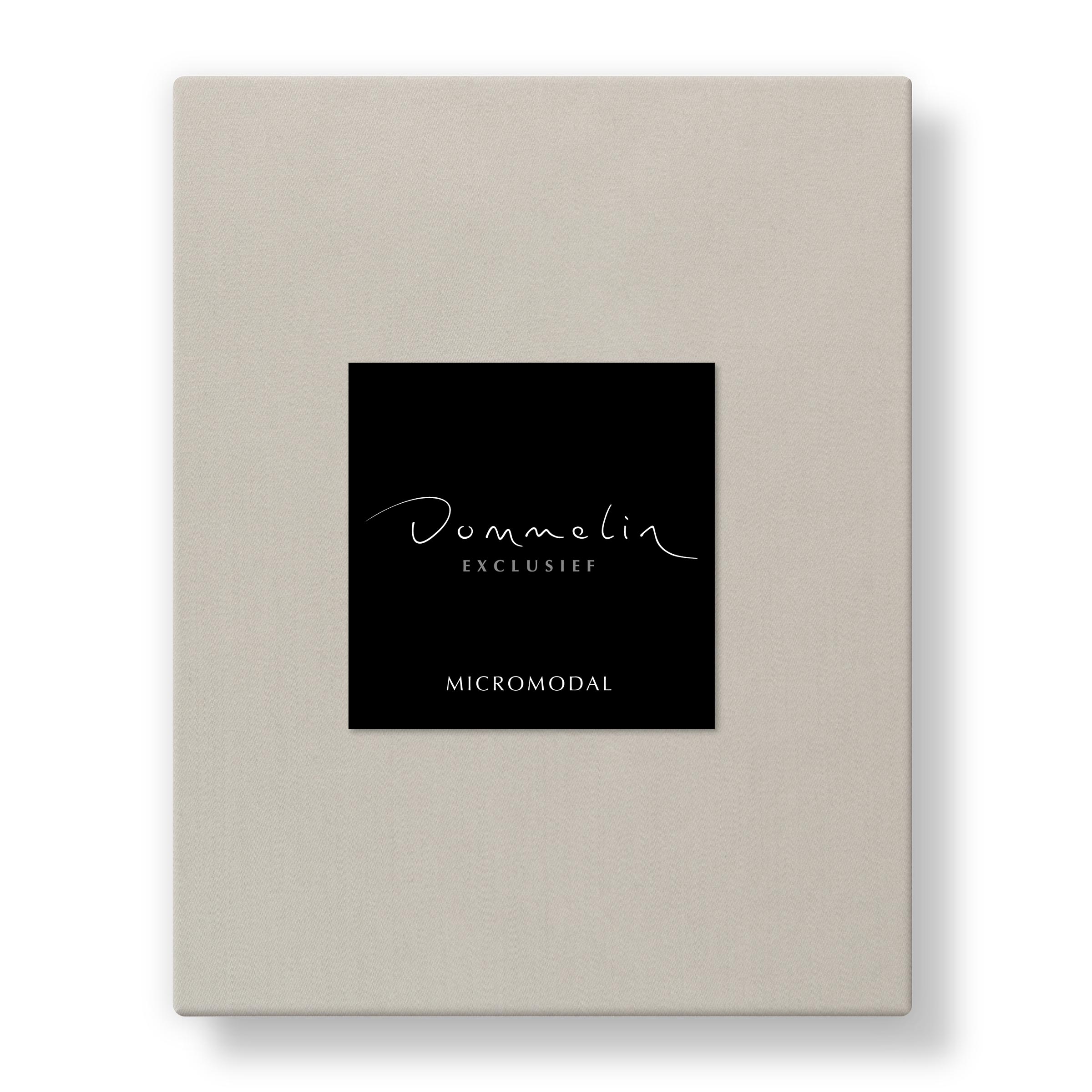 Dommelin Dubbel Split Hoeslaken Hoge Hoek Micromodal 300TC Lichtgrijs