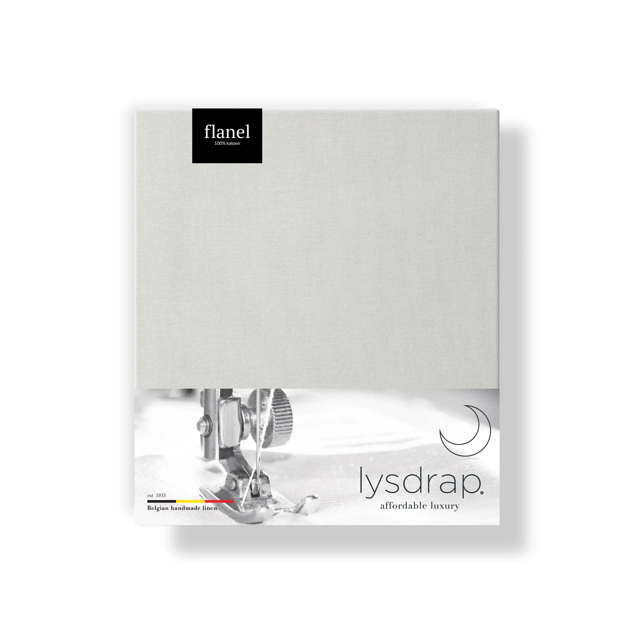 Lysdrap Kussensloop Virgo Flanel 140 gr/m2 Ash