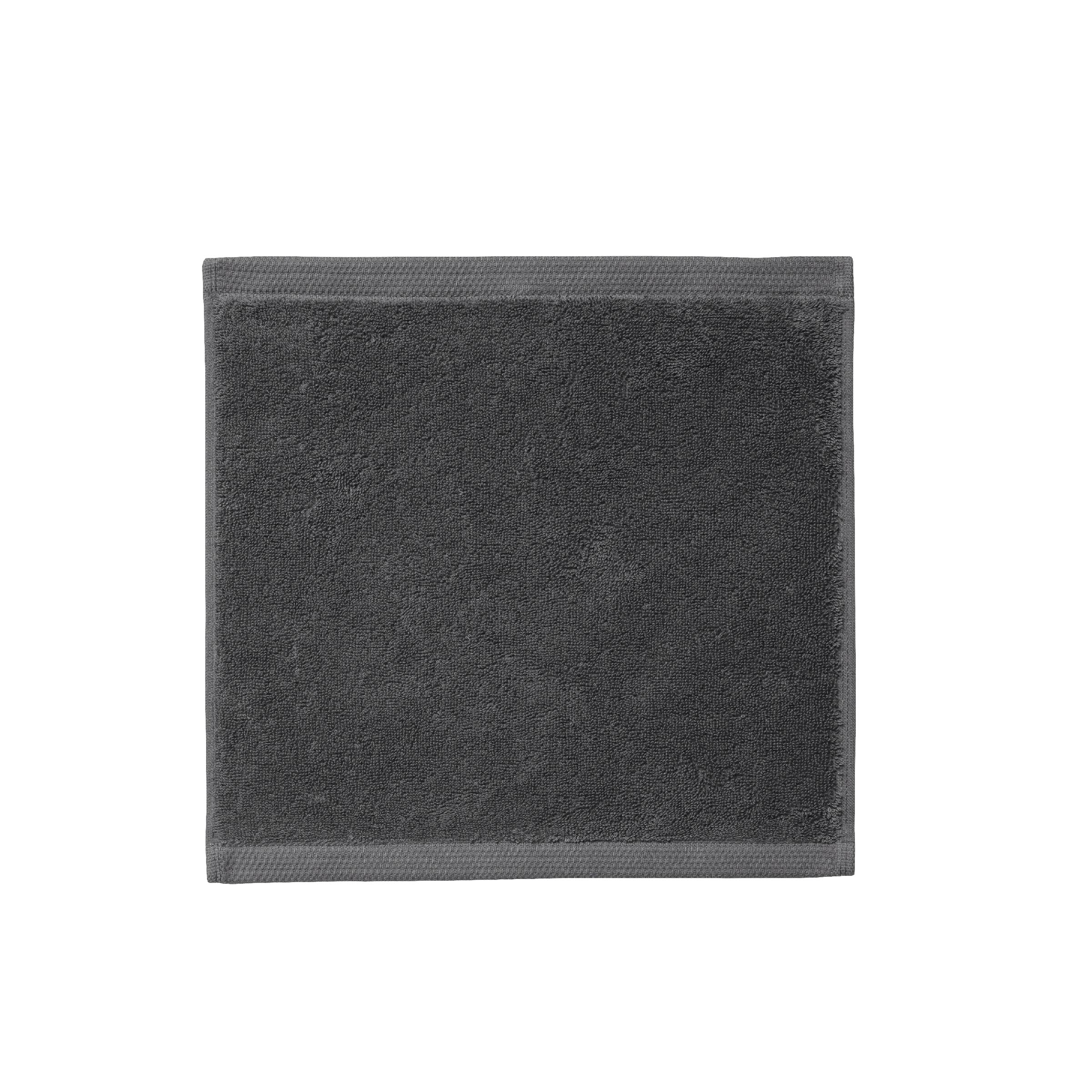 Alexandre Turpault Gezichtsdoekje Essentiel Organic Katoen 650 gr/m2 Graphite 30 x 30 cm