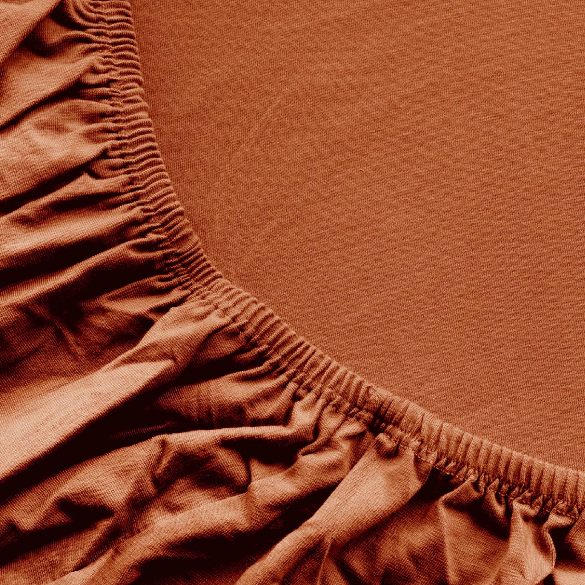 Dommelin Split Hoeslaken Jersey Finest Terracotta  