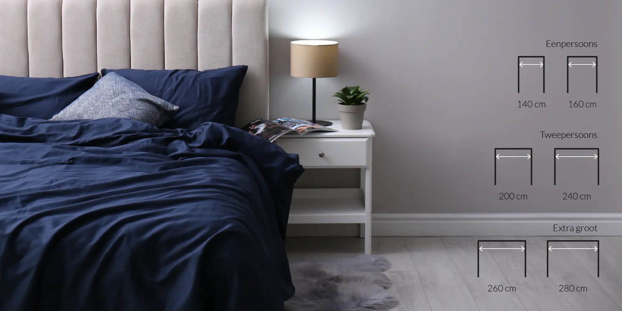 Maten dekbedovertrek