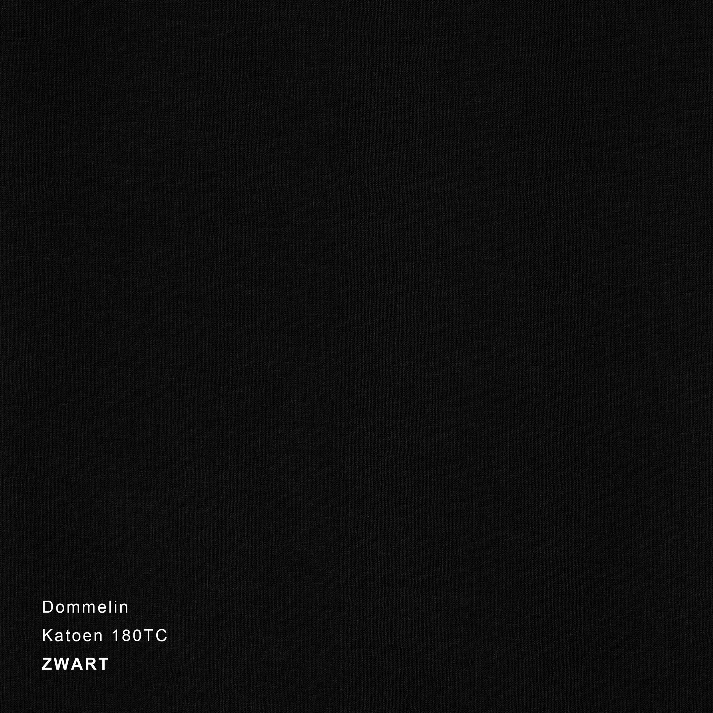 Dommelin Dekbedovertrek Katoen 180TC Zwart