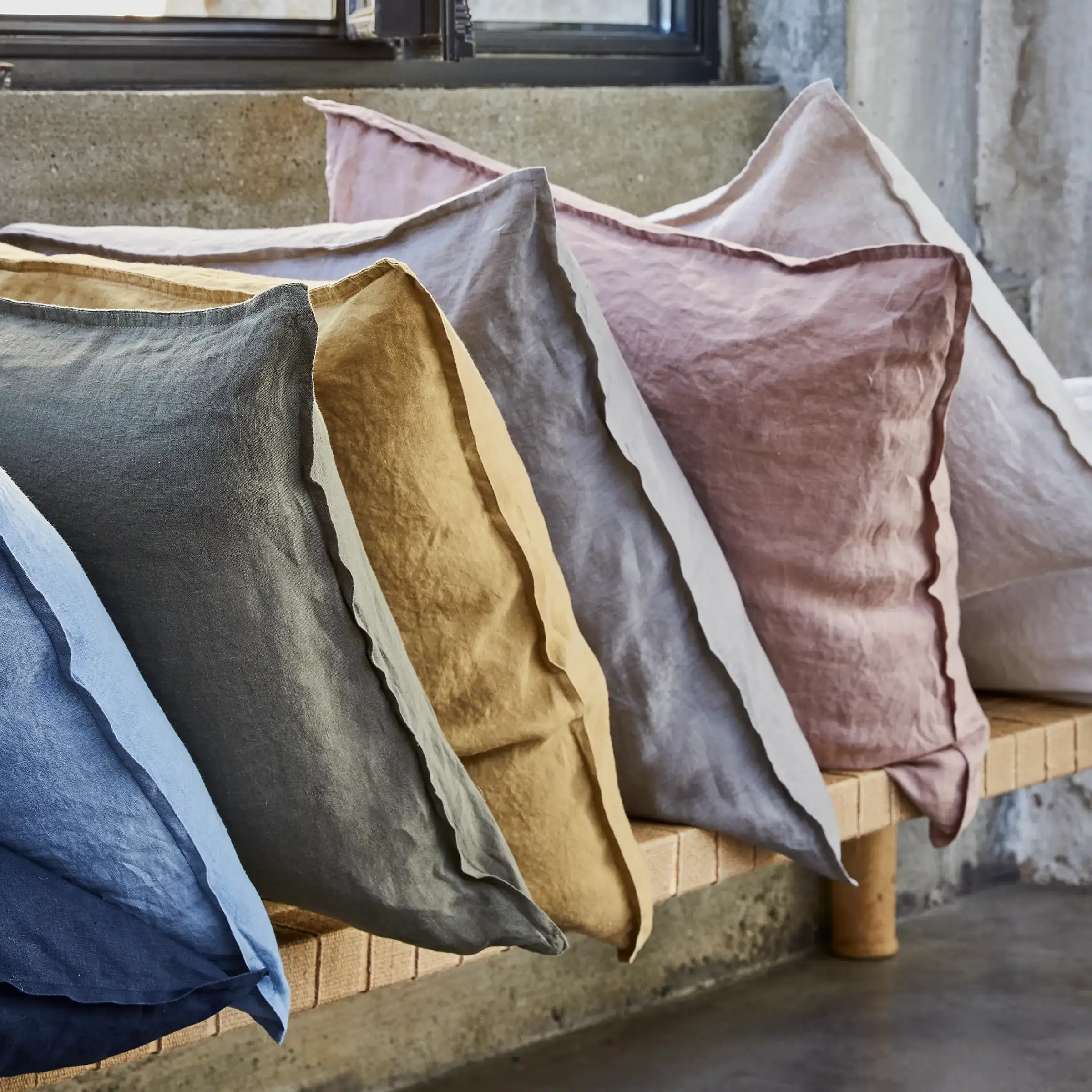 Alexandre Turpault Dekbedovertrek Set Nouvelle Vague Stonewashed Linnen Terracotta