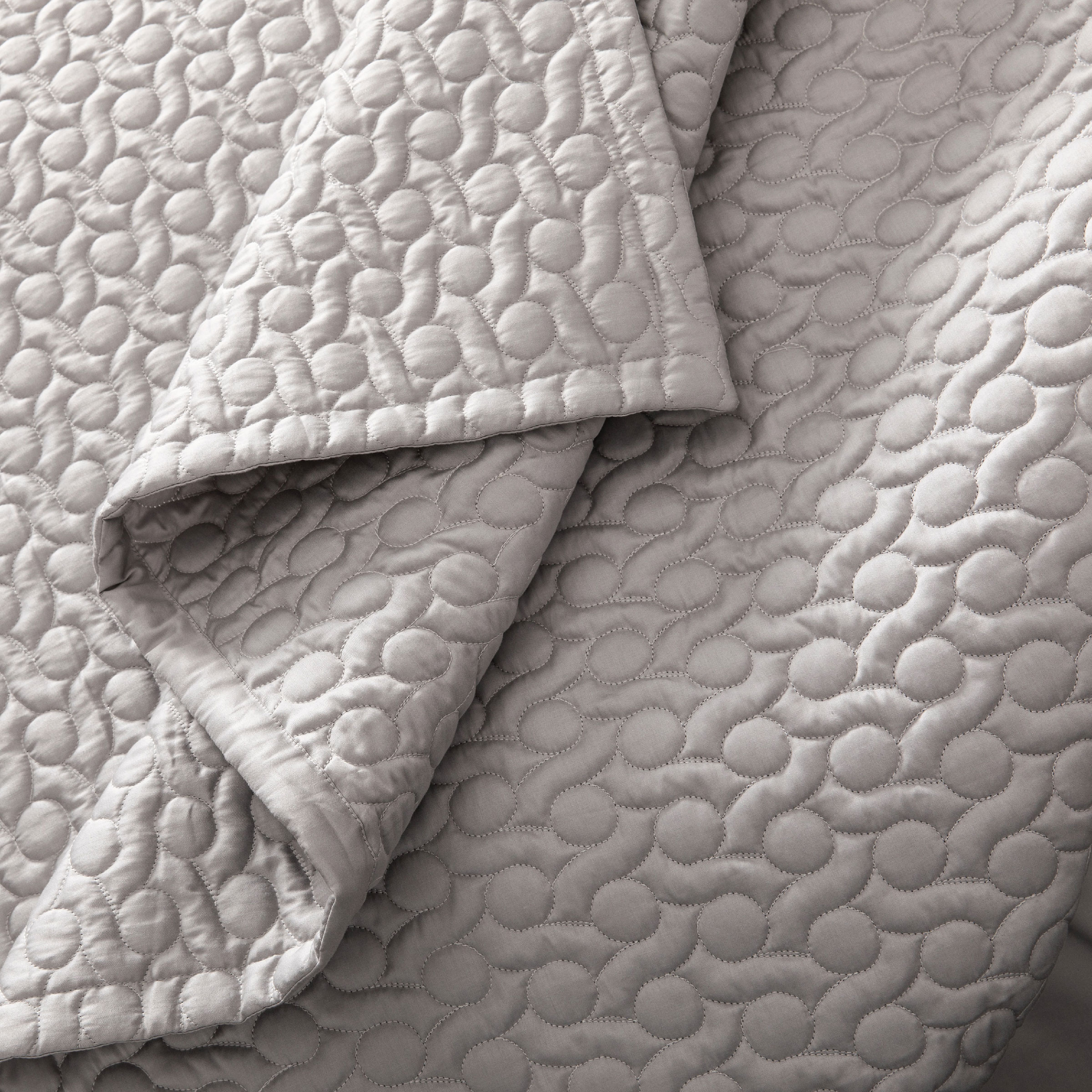 Alexandre Turpault Sprei Poesie Satijn Argent 260 x 240 cm