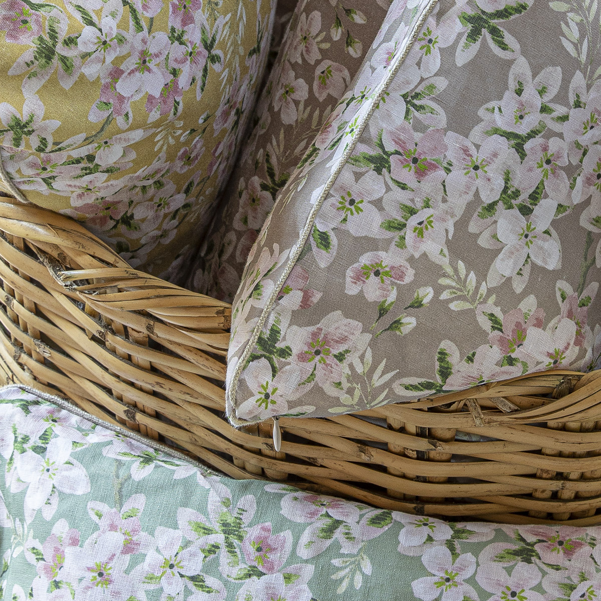 Alexandre Turpault Sierkussenhoes Bloom Linnen Boise 40 x 60 cm