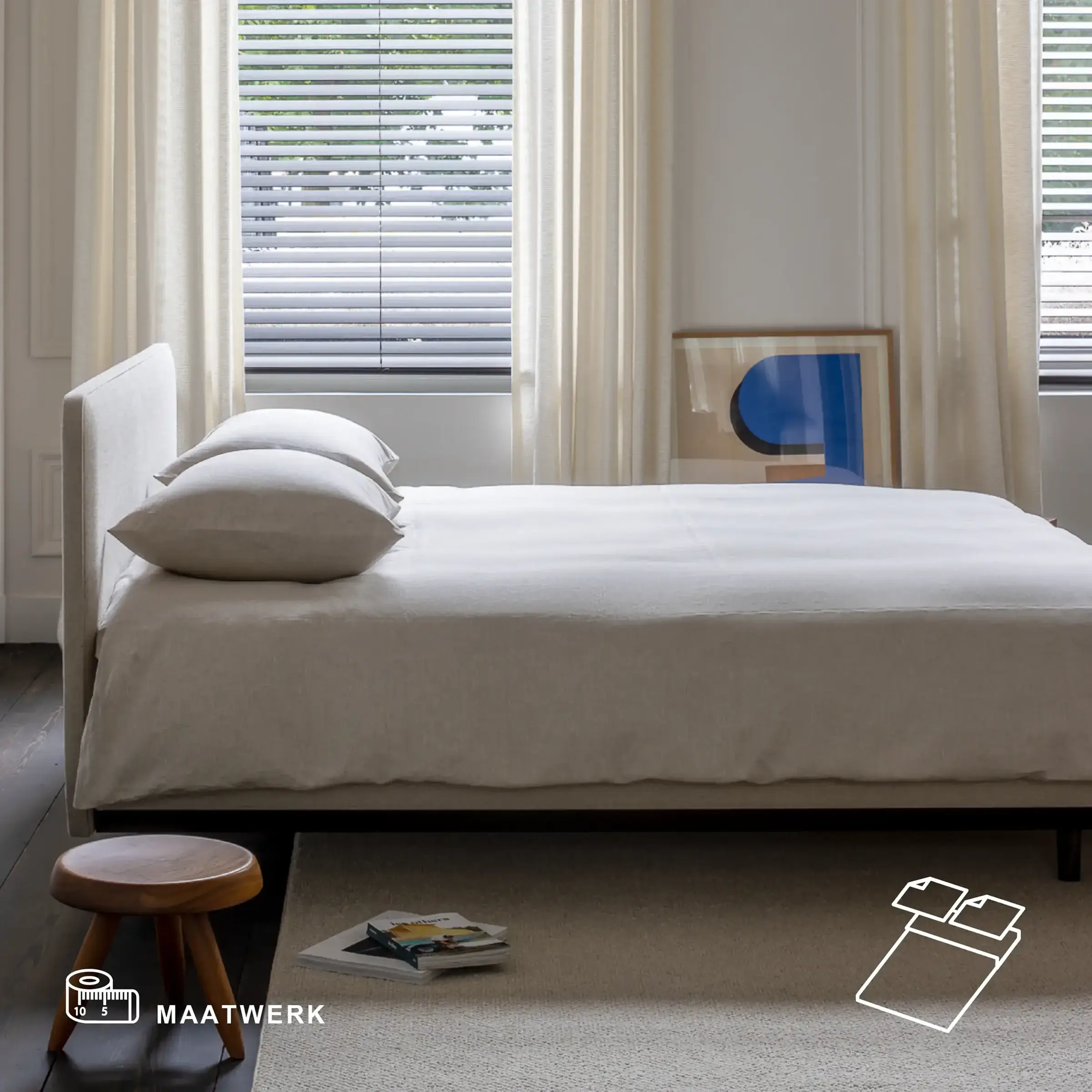 Lysdrap Dekbedovertrek Virgo op Maat Satijn 600TC