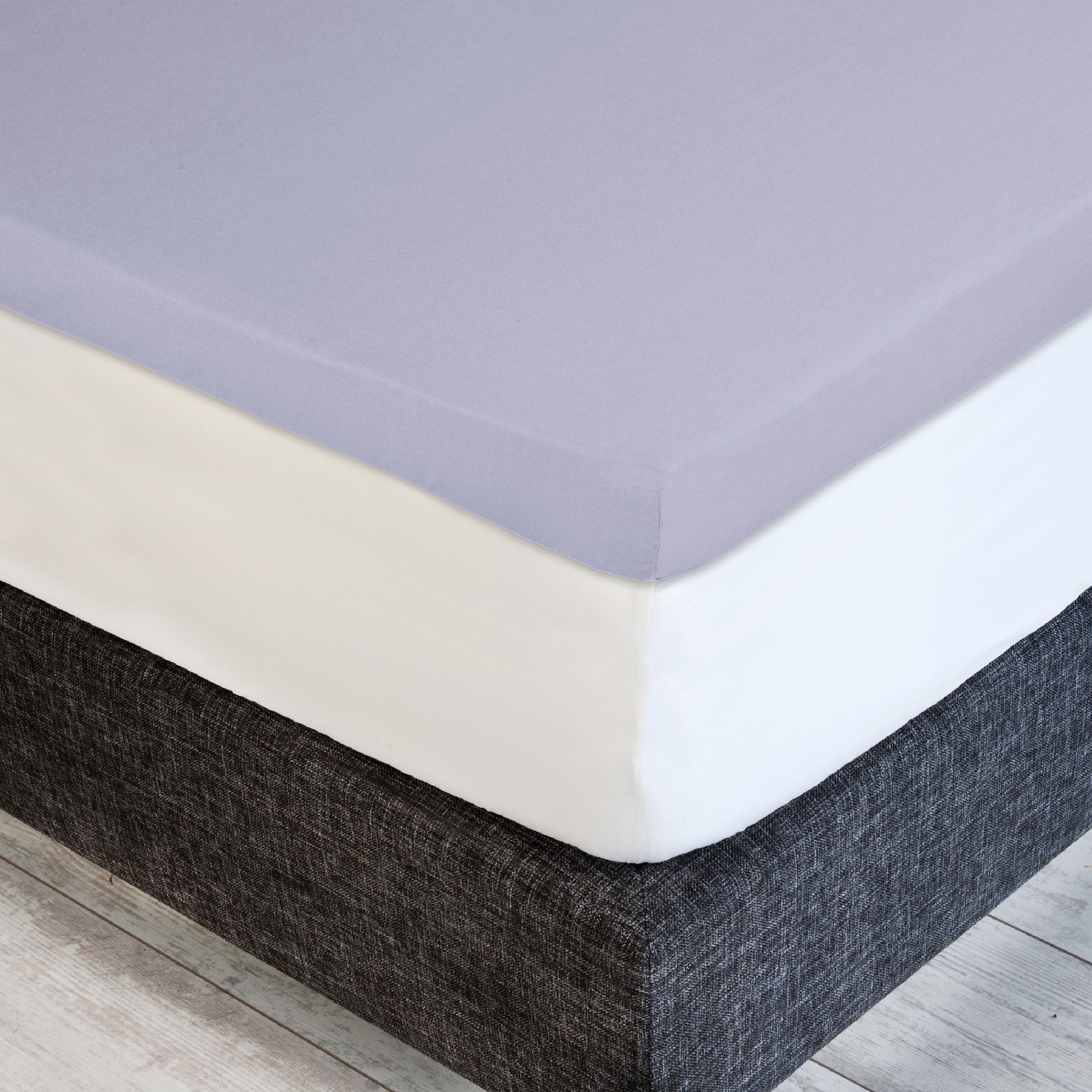 Dommelin Dubbel Split Topper Hoeslaken Satijn 300TC Lila