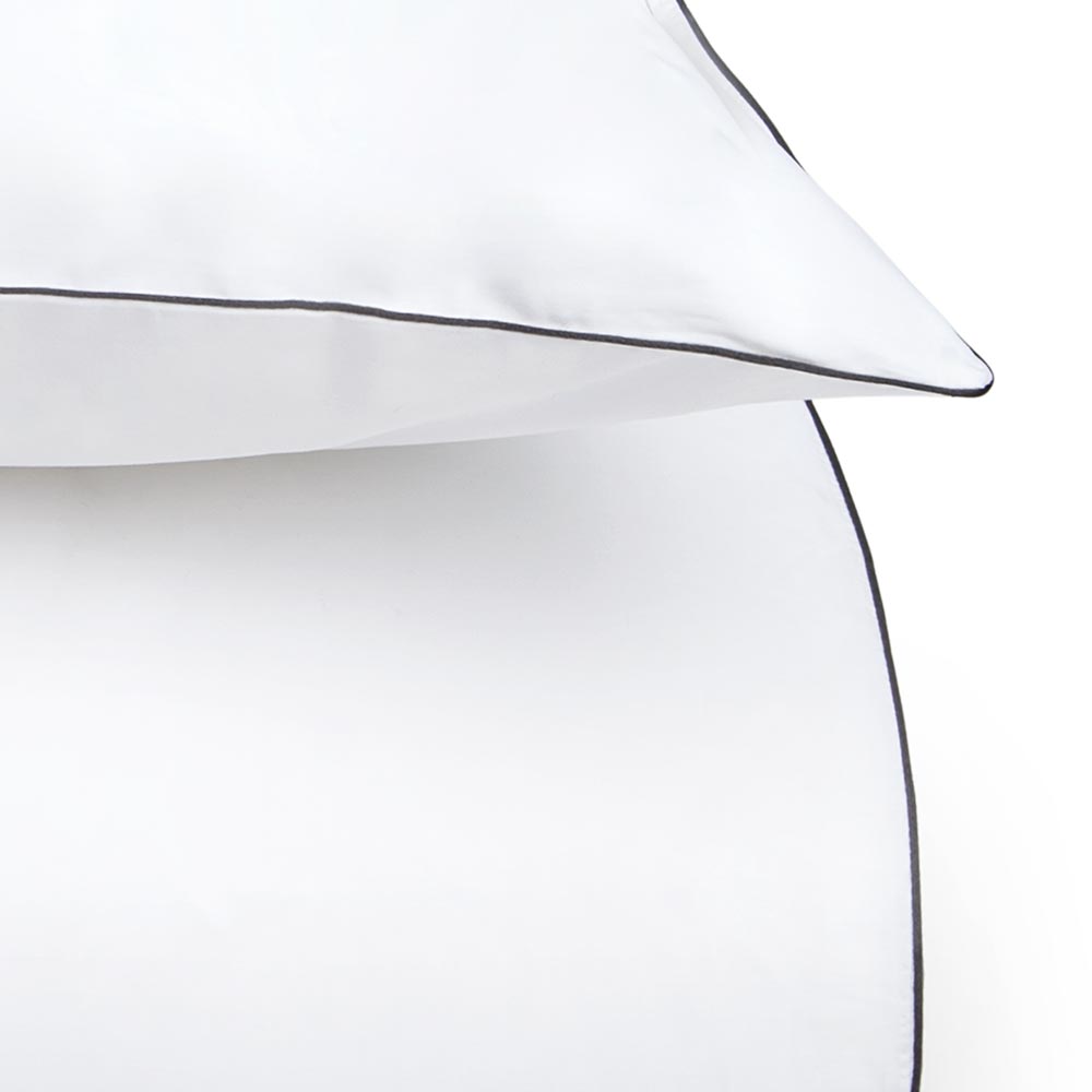 Mrs.Me Dekbedovertrekset Lotus Percal 300TC Wit