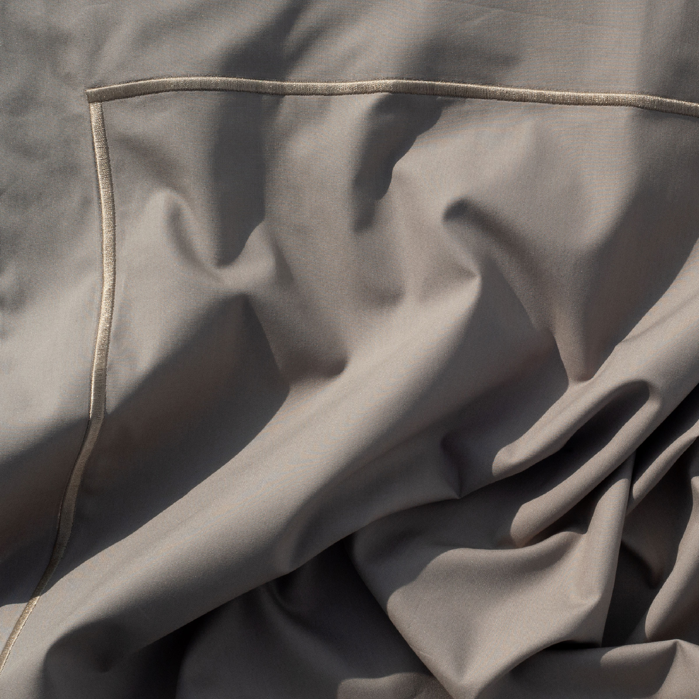 Dommelin Dekbedovertrekset Cortina Percal 200TC Taupe - Taupe