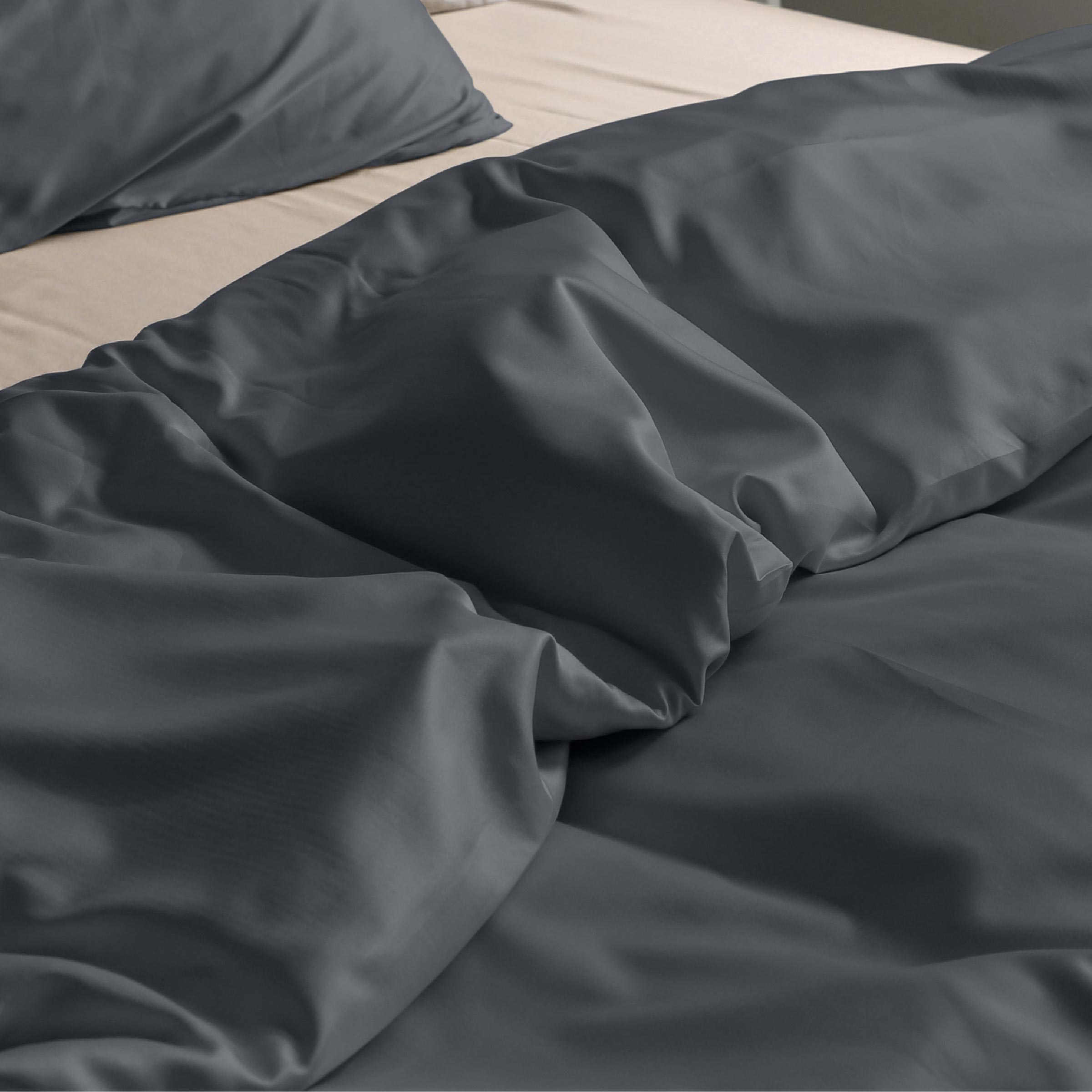 Dommelin Dekbedovertrek Set Satijn 300TC Olifantgrijs